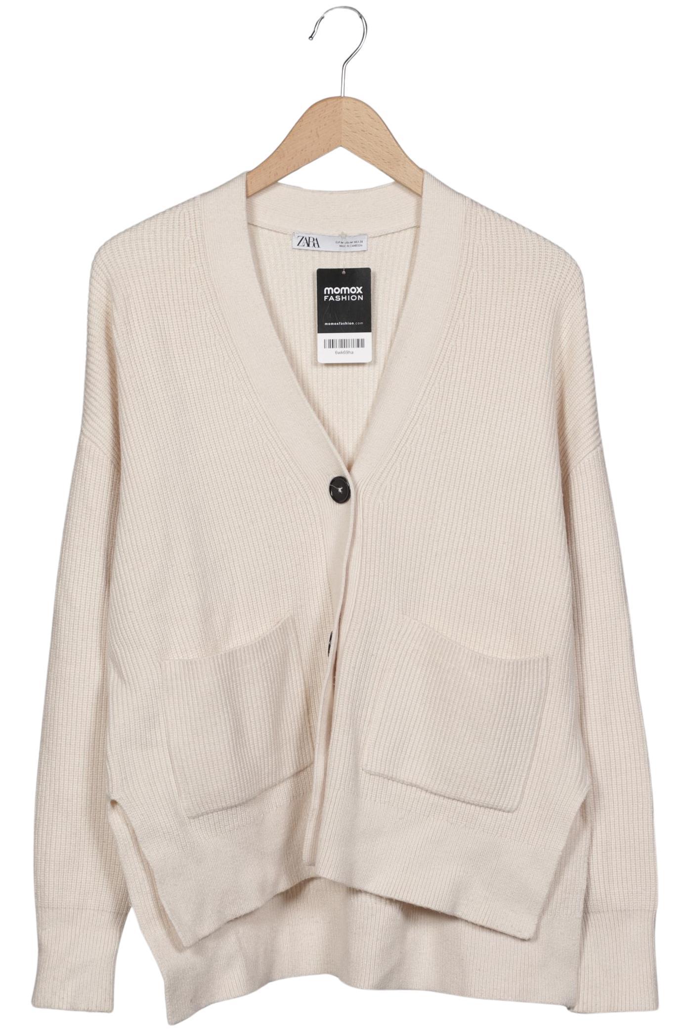 

Zara Damen Strickjacke, cremeweiß, Gr. 38