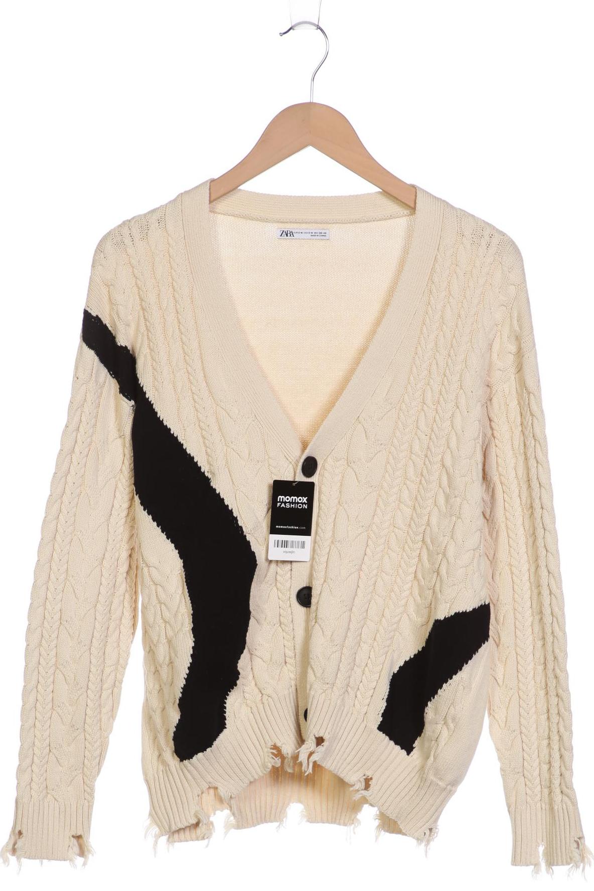 

ZARA Damen Strickjacke, cremeweiß