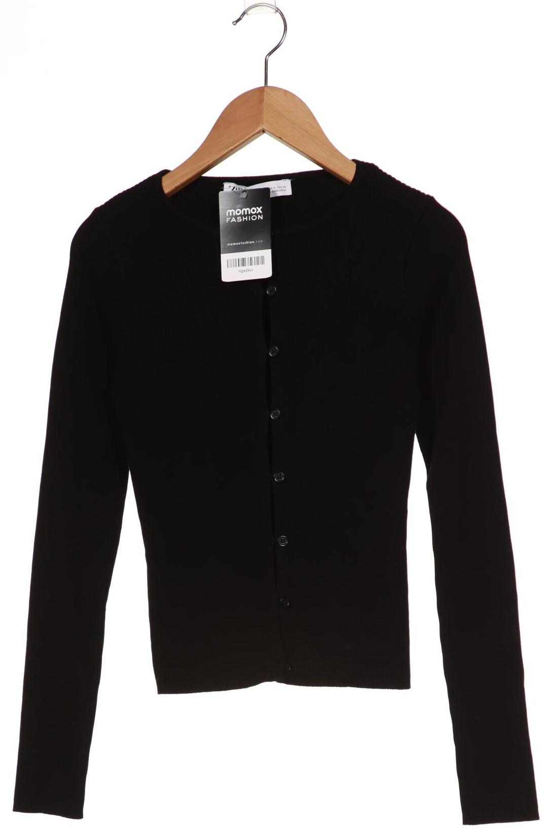 

ZARA Damen Strickjacke, schwarz
