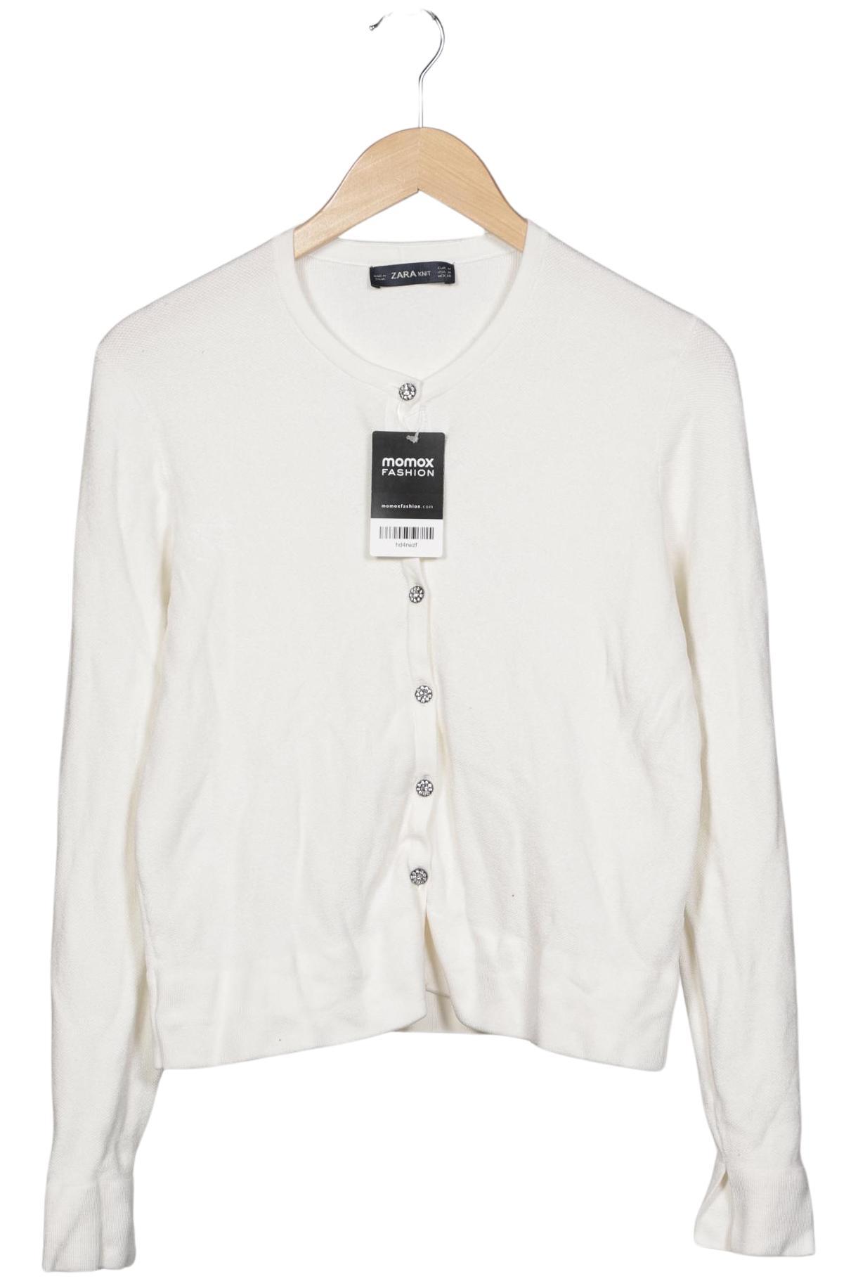 

Zara Damen Strickjacke, weiß, Gr. 38
