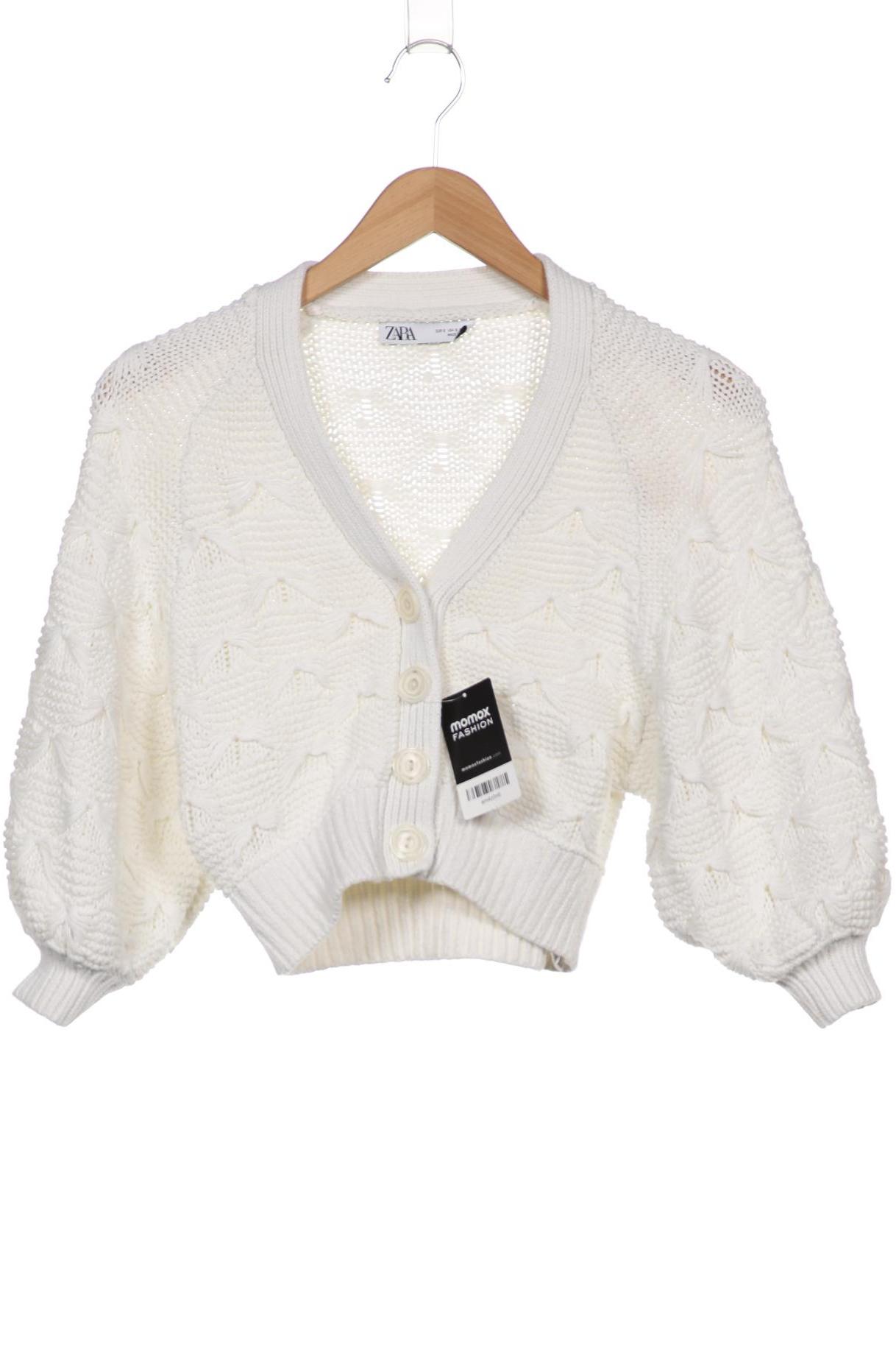 

ZARA Damen Strickjacke, cremeweiß