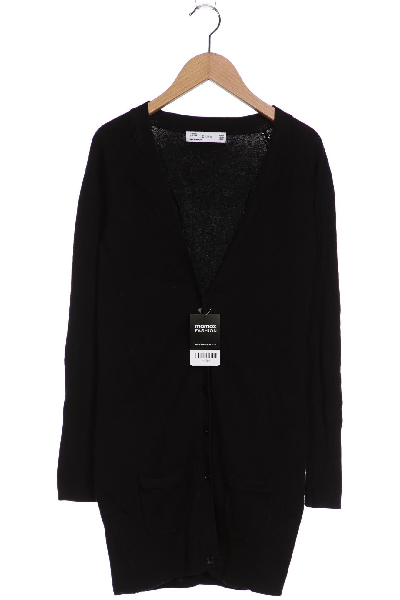 

ZARA Damen Strickjacke, schwarz