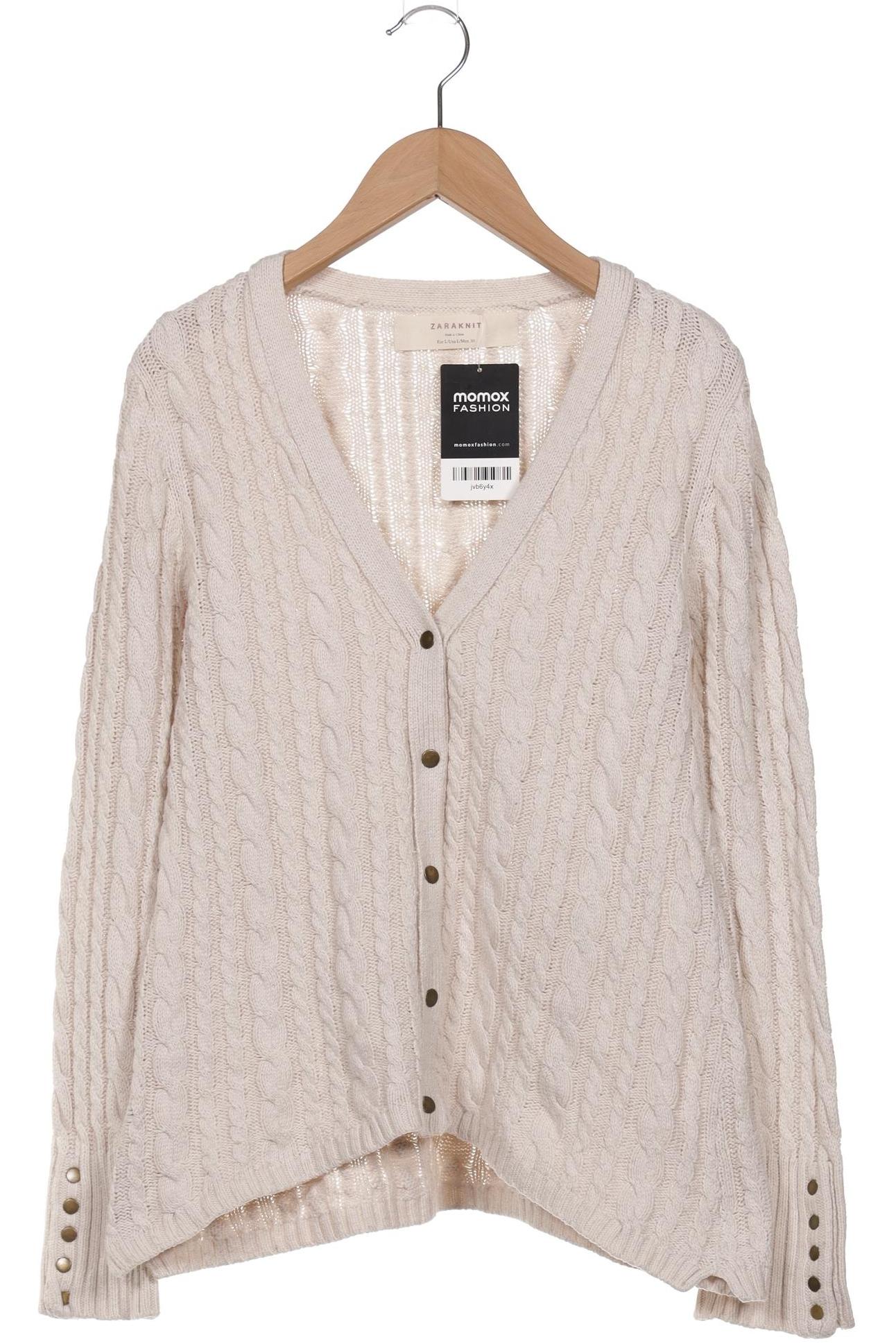 

Zara Damen Strickjacke, beige, Gr. 42