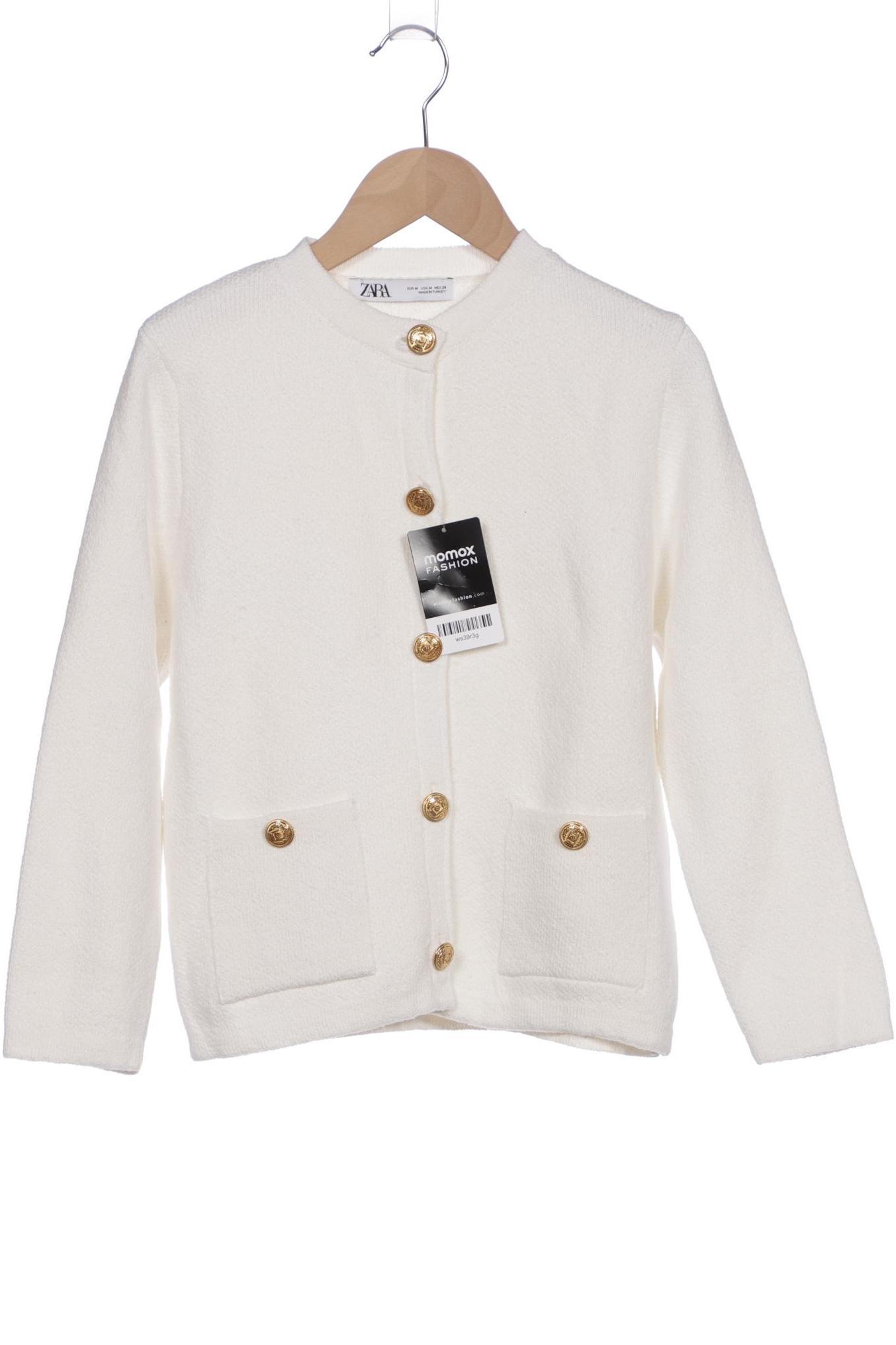 

Zara Damen Strickjacke, weiß, Gr. 38