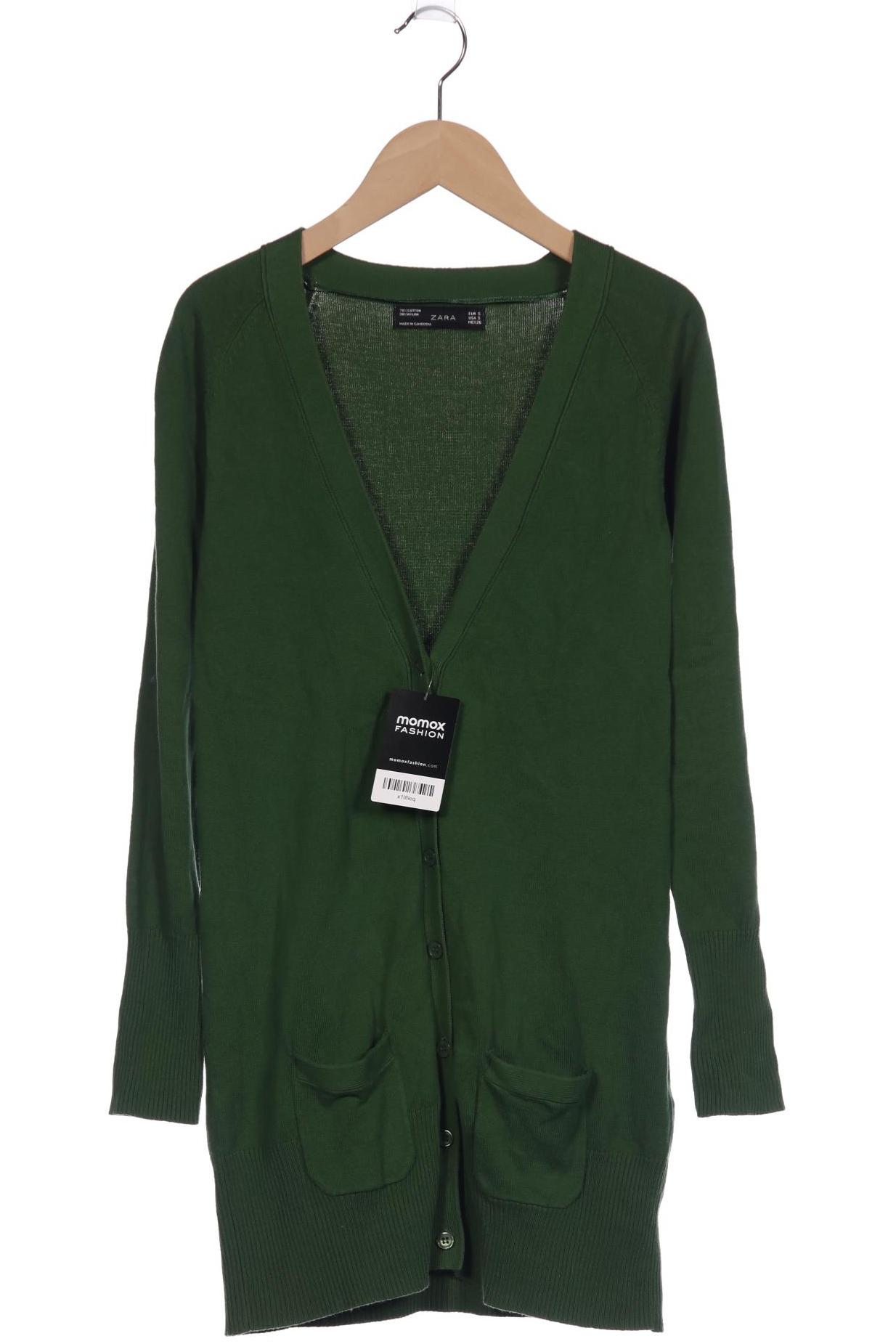

ZARA Damen Strickjacke, grün