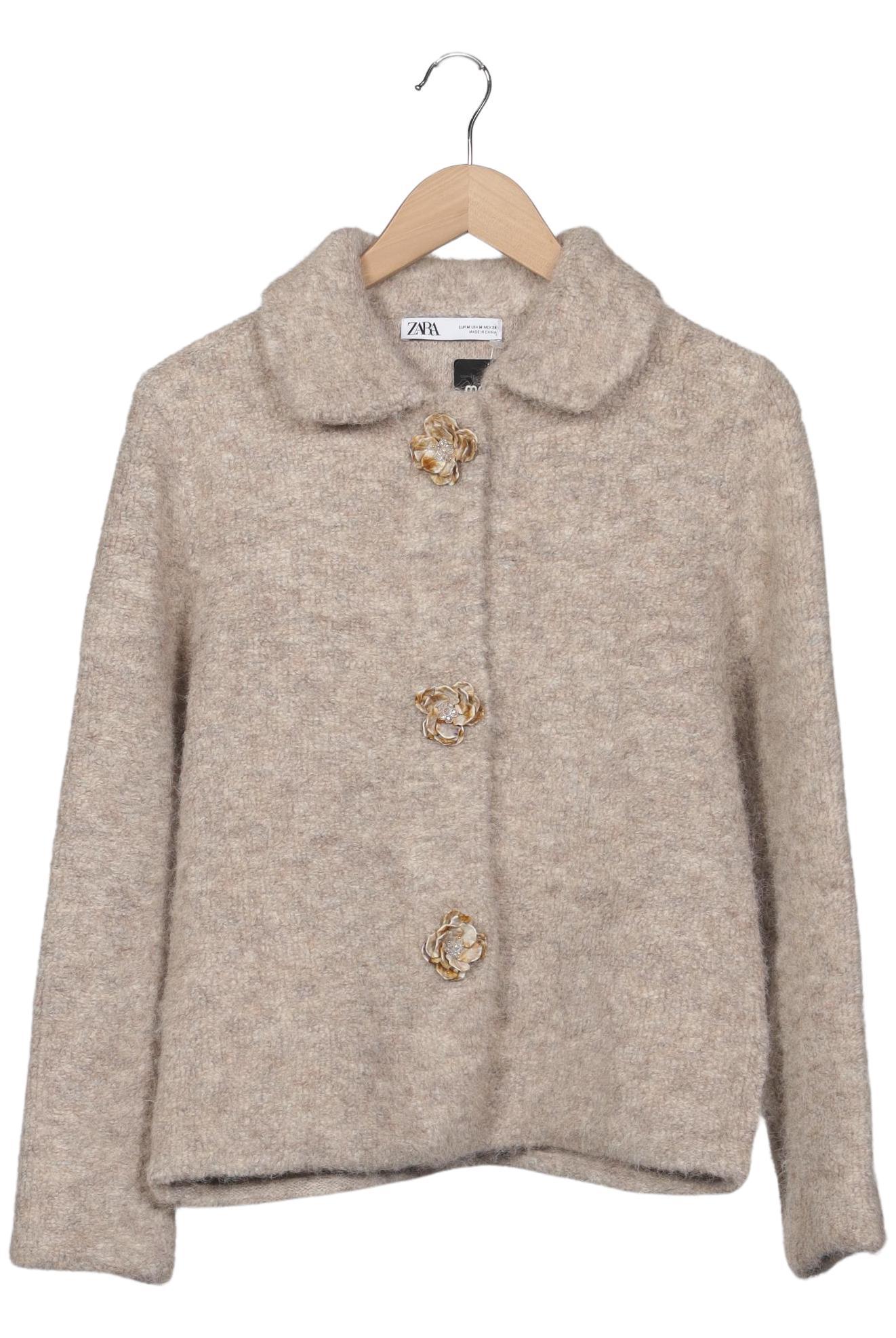 

Zara Damen Strickjacke, beige, Gr. 38