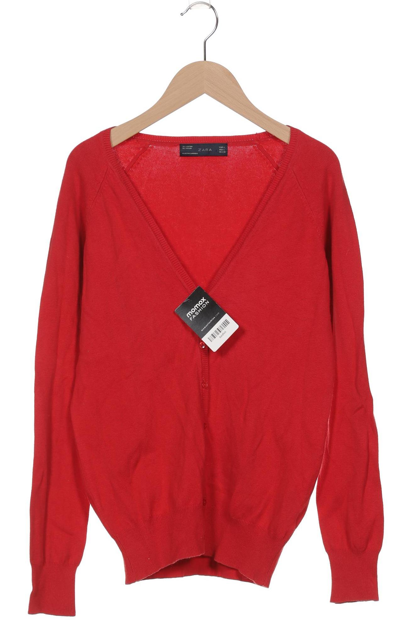 

Zara Damen Strickjacke, rot, Gr. 42