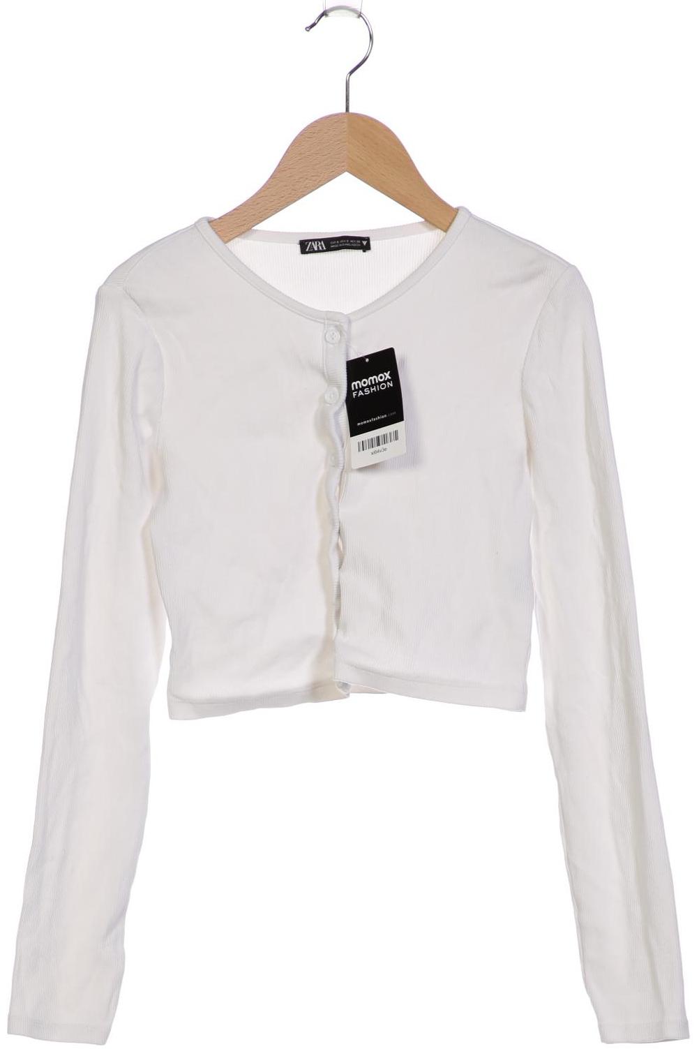 

Zara Damen Strickjacke, weiß, Gr. 36