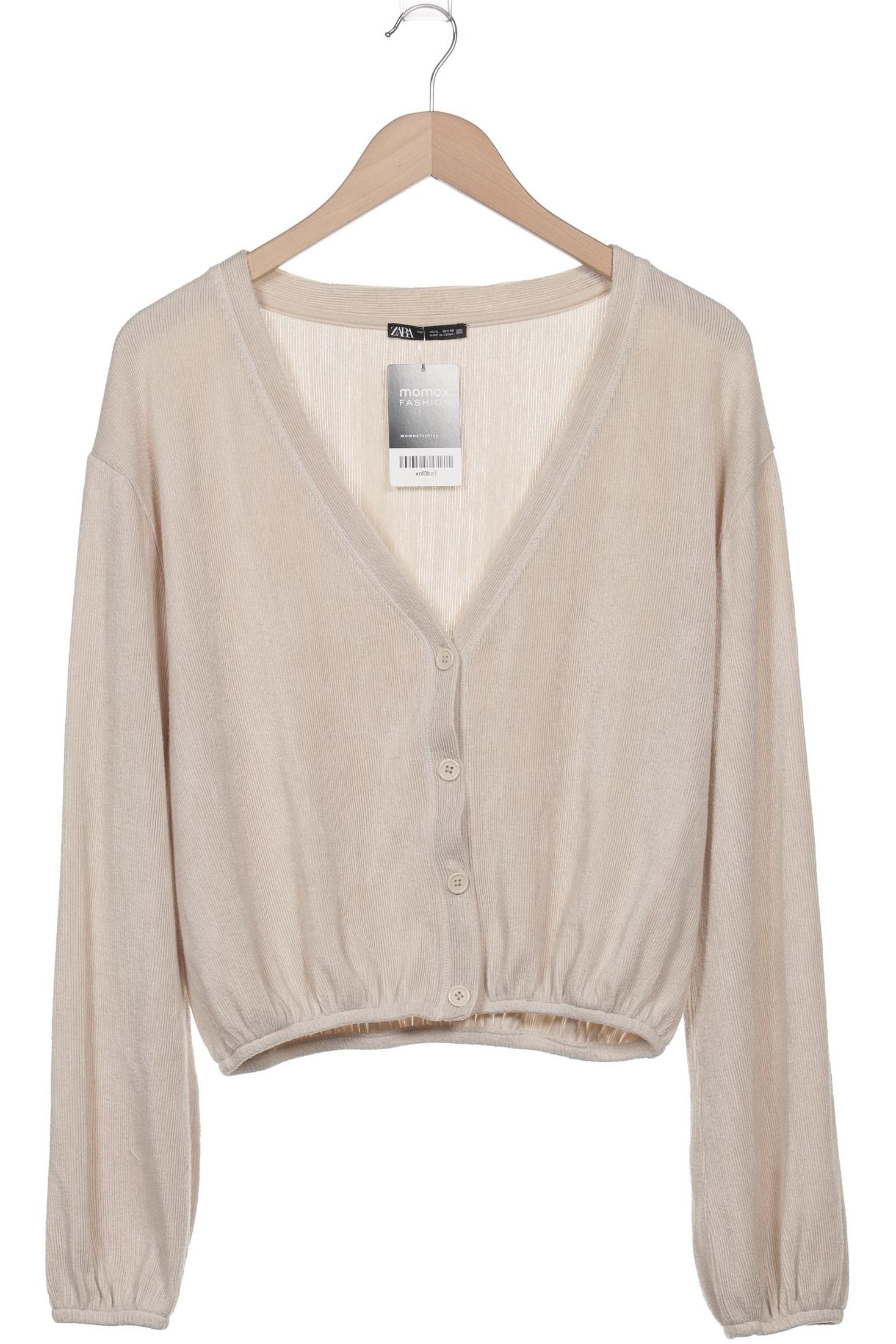 

Zara Damen Strickjacke, beige, Gr. 42