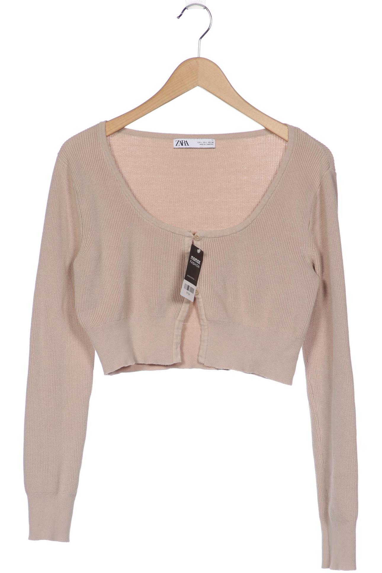 

ZARA Damen Strickjacke, beige
