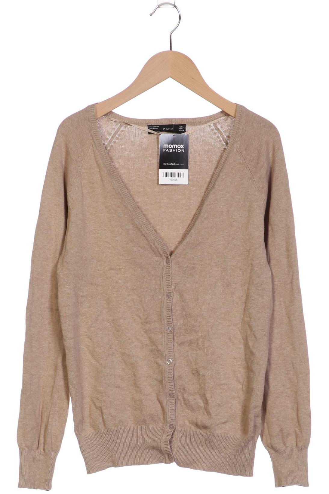 

Zara Damen Strickjacke, beige, Gr. 42