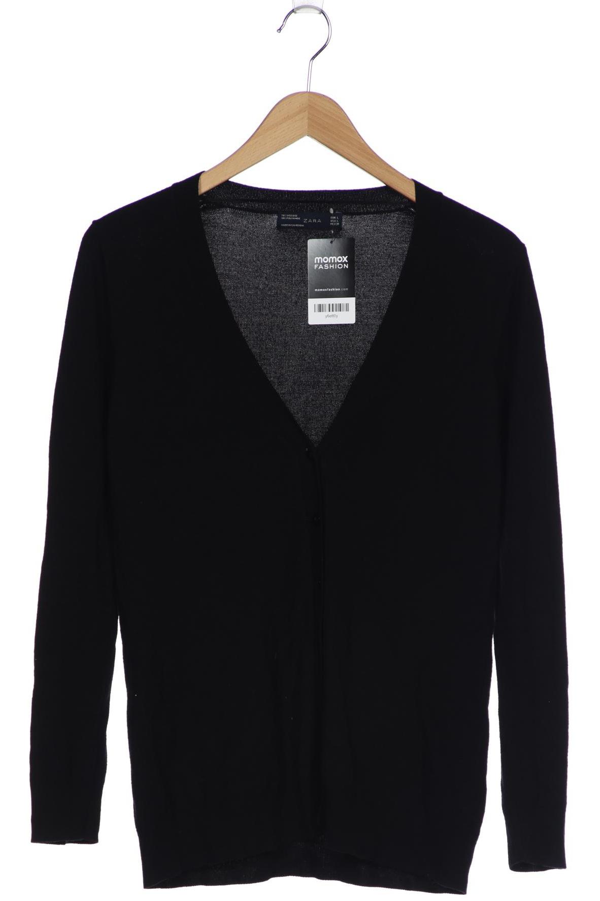 

ZARA Damen Strickjacke, schwarz