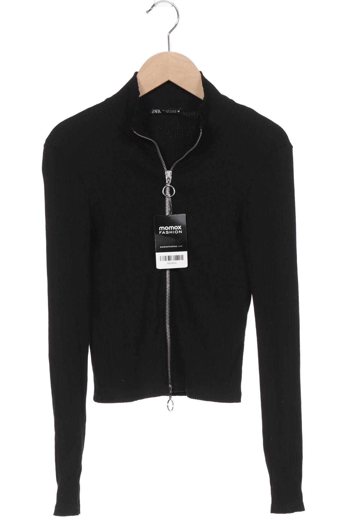 

ZARA Damen Strickjacke, schwarz
