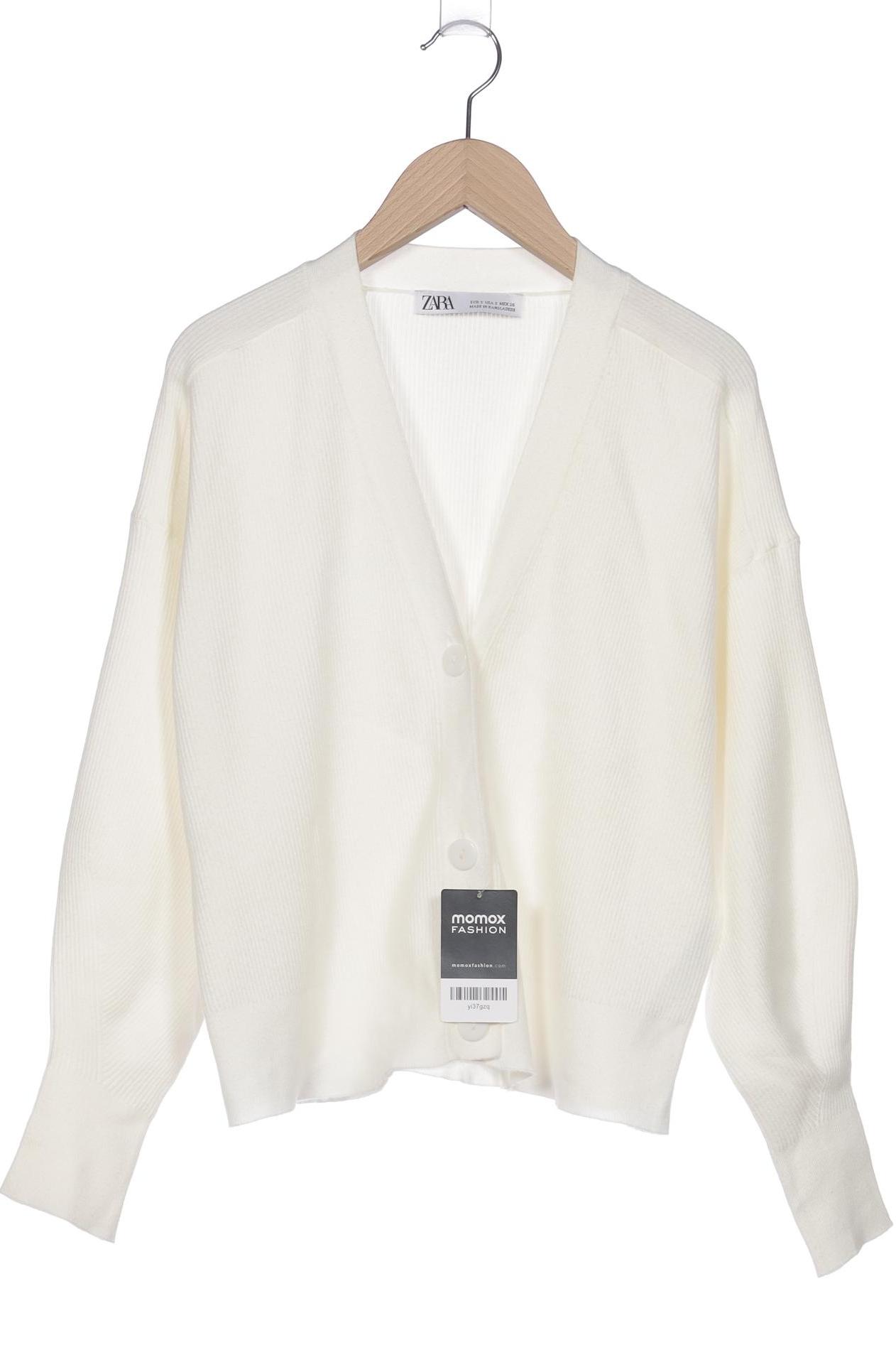 

Zara Damen Strickjacke, cremeweiß, Gr. 36