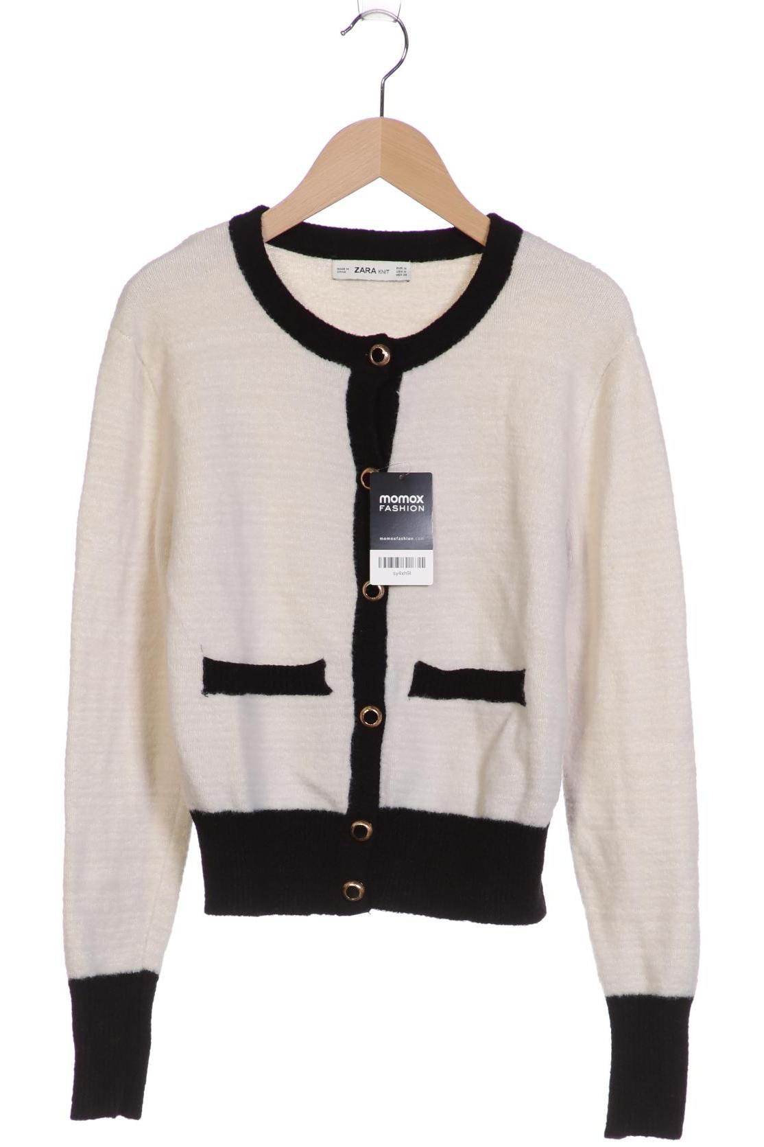 

ZARA Damen Strickjacke, cremeweiß
