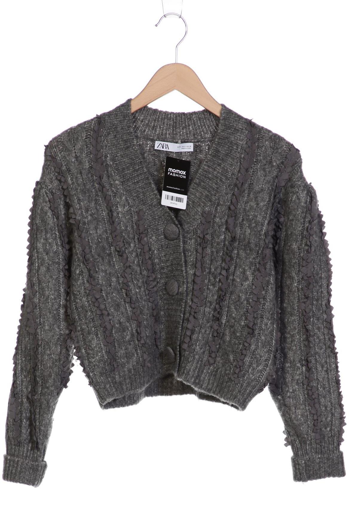 

ZARA Damen Strickjacke, grau