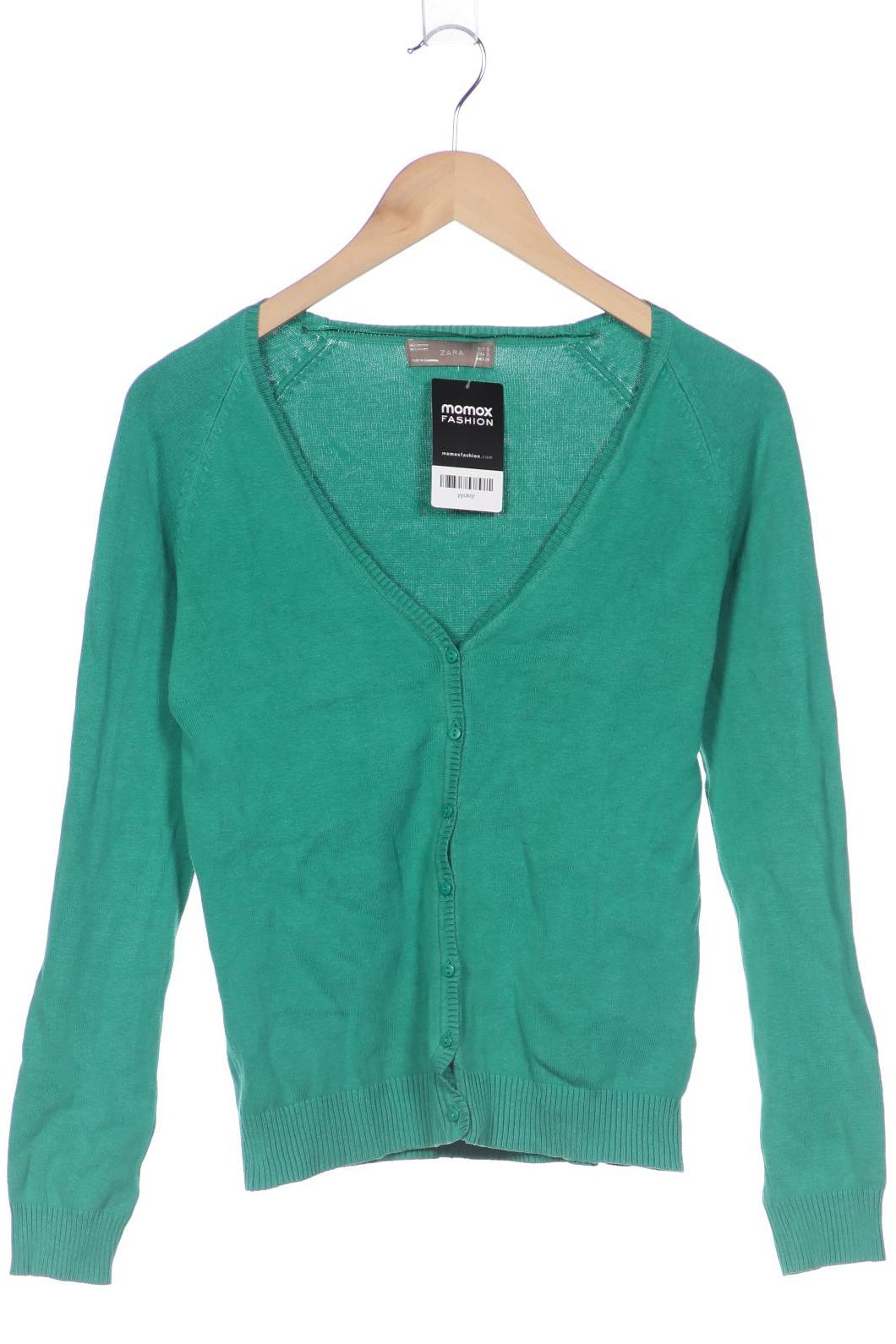 

ZARA Damen Strickjacke, grün