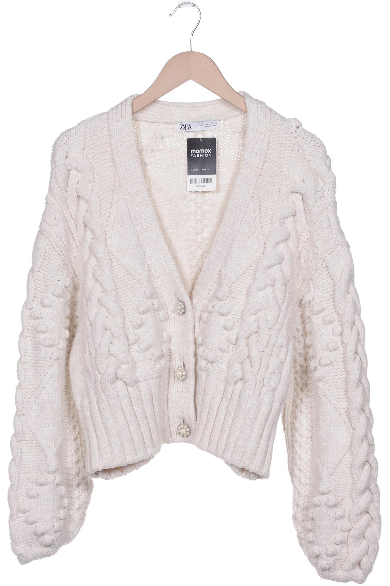 

ZARA Damen Strickjacke, cremeweiß