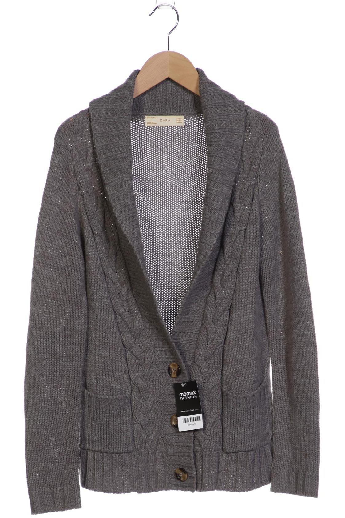 

ZARA Damen Strickjacke, grau