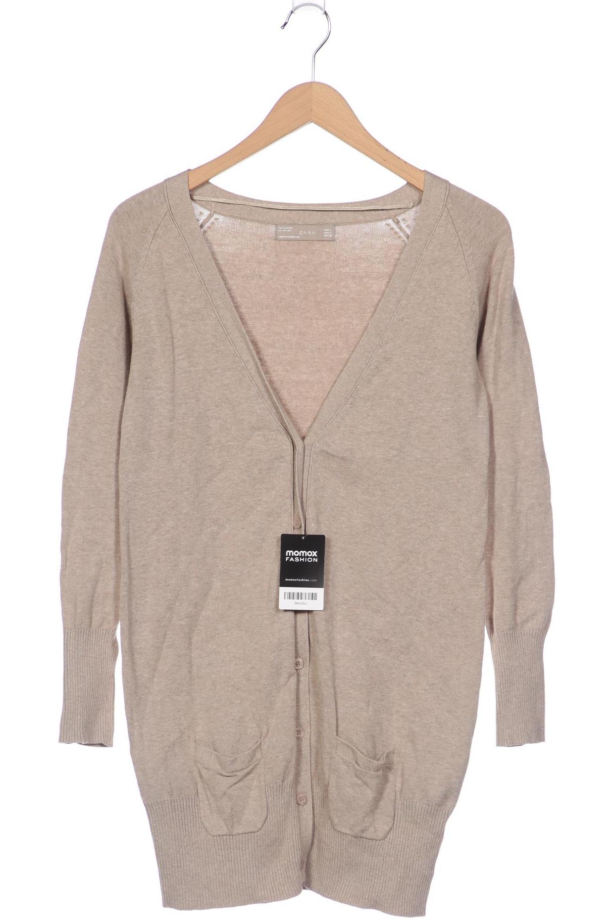 

Zara Damen Strickjacke, beige, Gr. 42