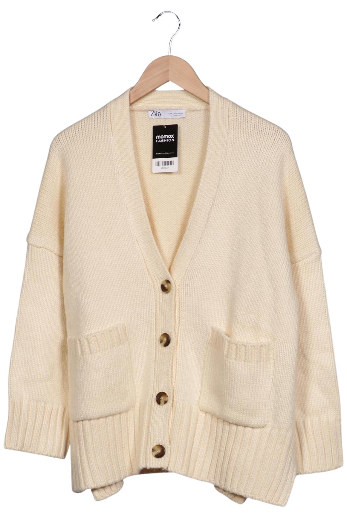 

Zara Damen Strickjacke, cremeweiß, Gr. 38
