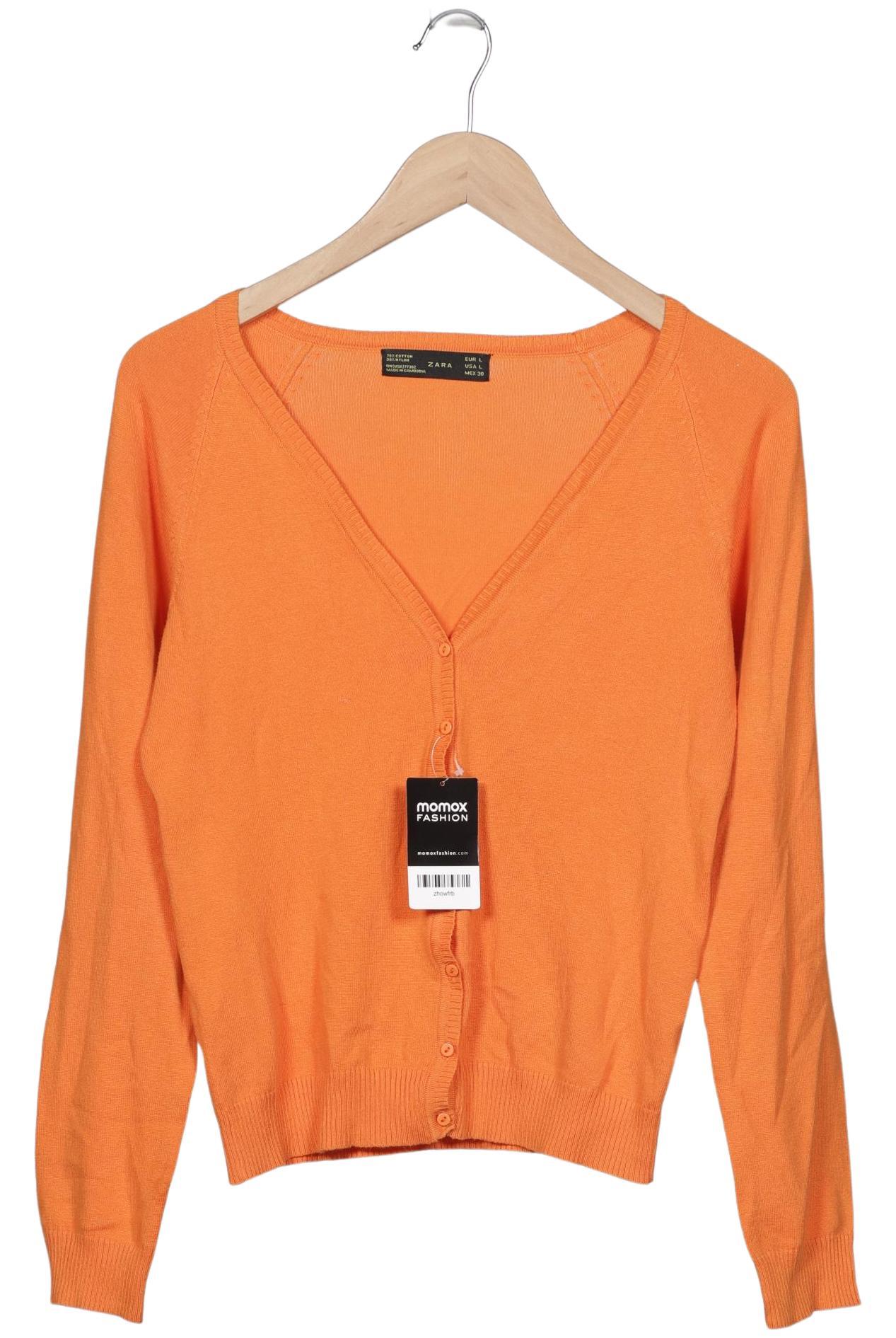 

Zara Damen Strickjacke, orange, Gr. 42