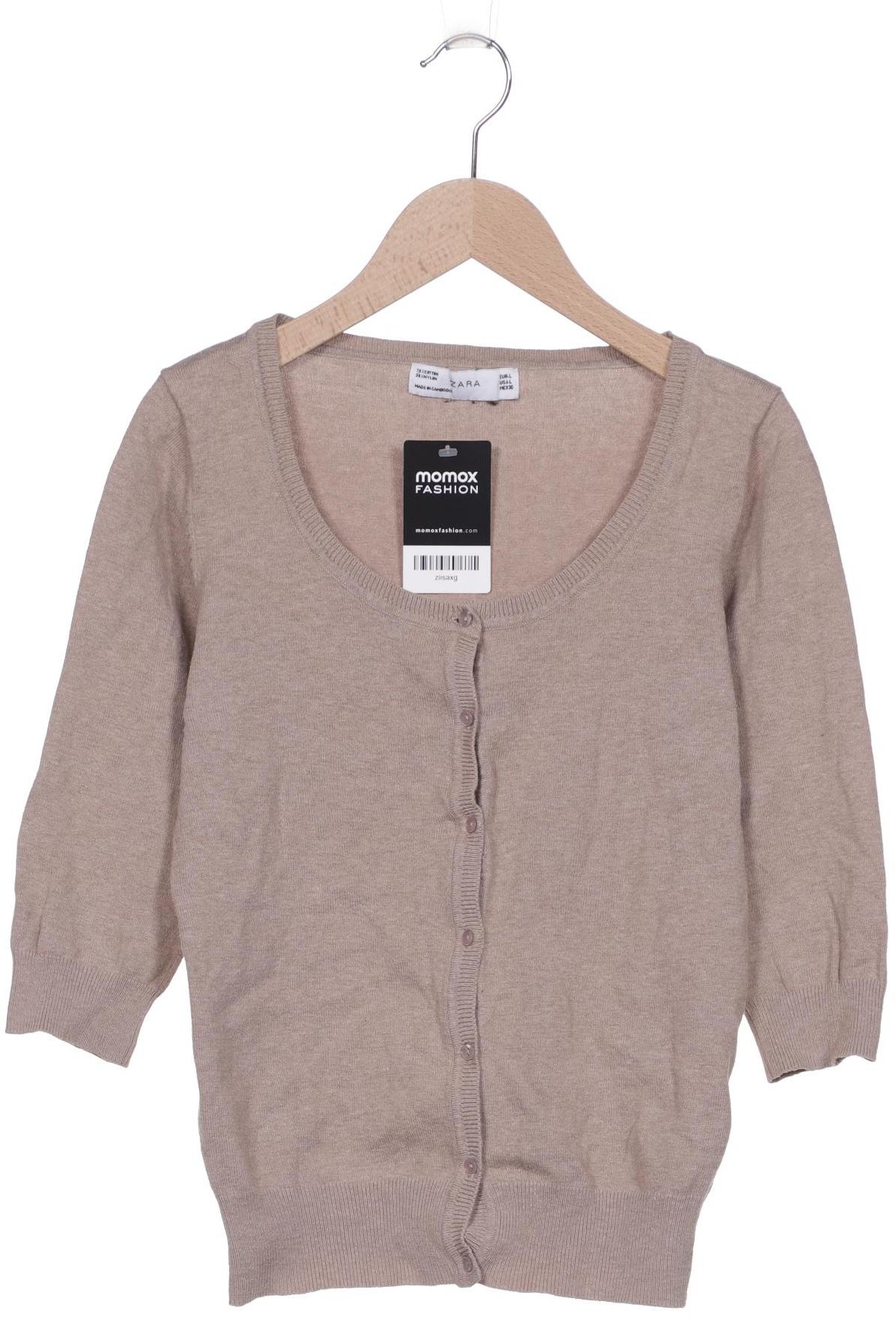 

ZARA Damen Strickjacke, beige