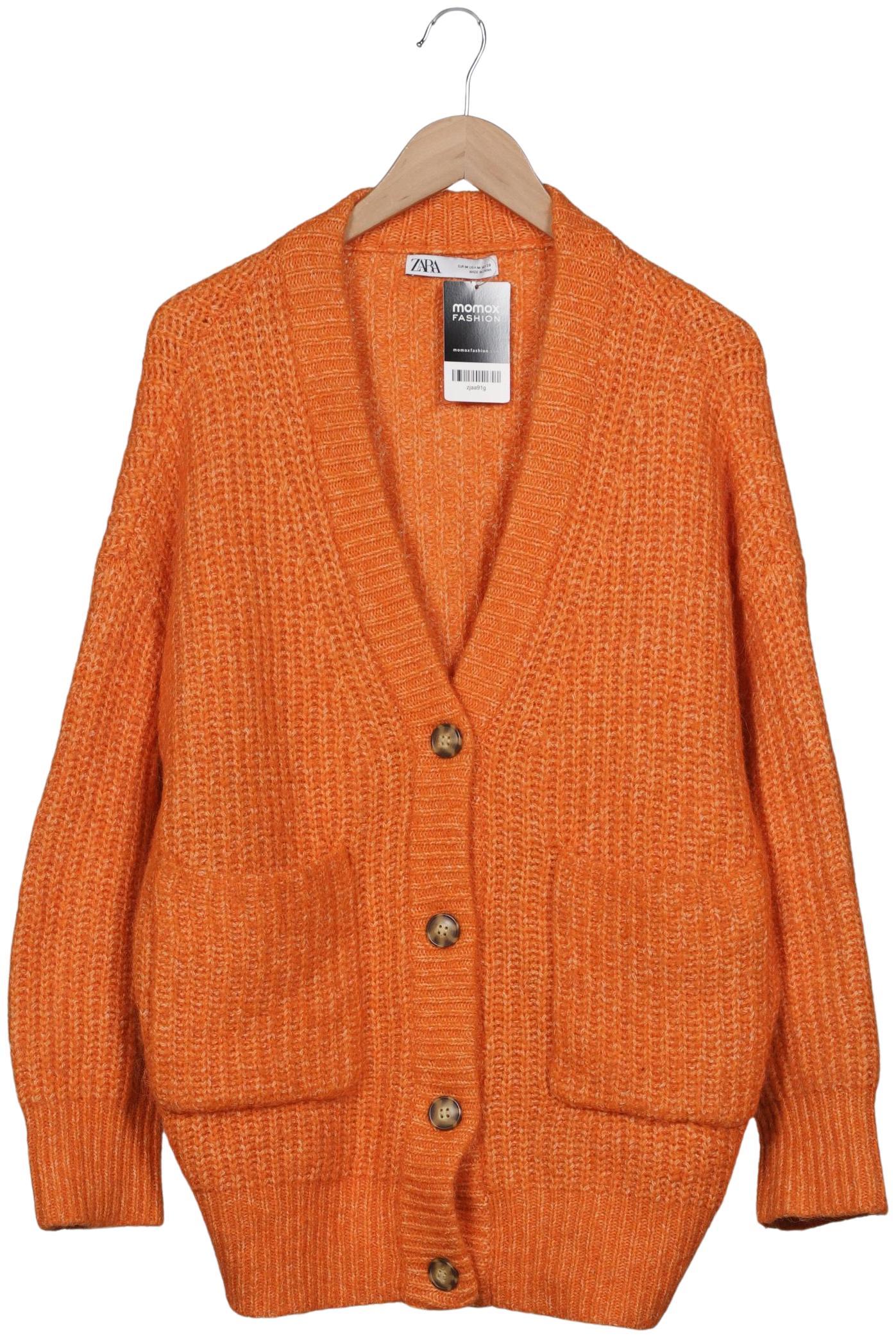 

Zara Damen Strickjacke, orange, Gr. 38