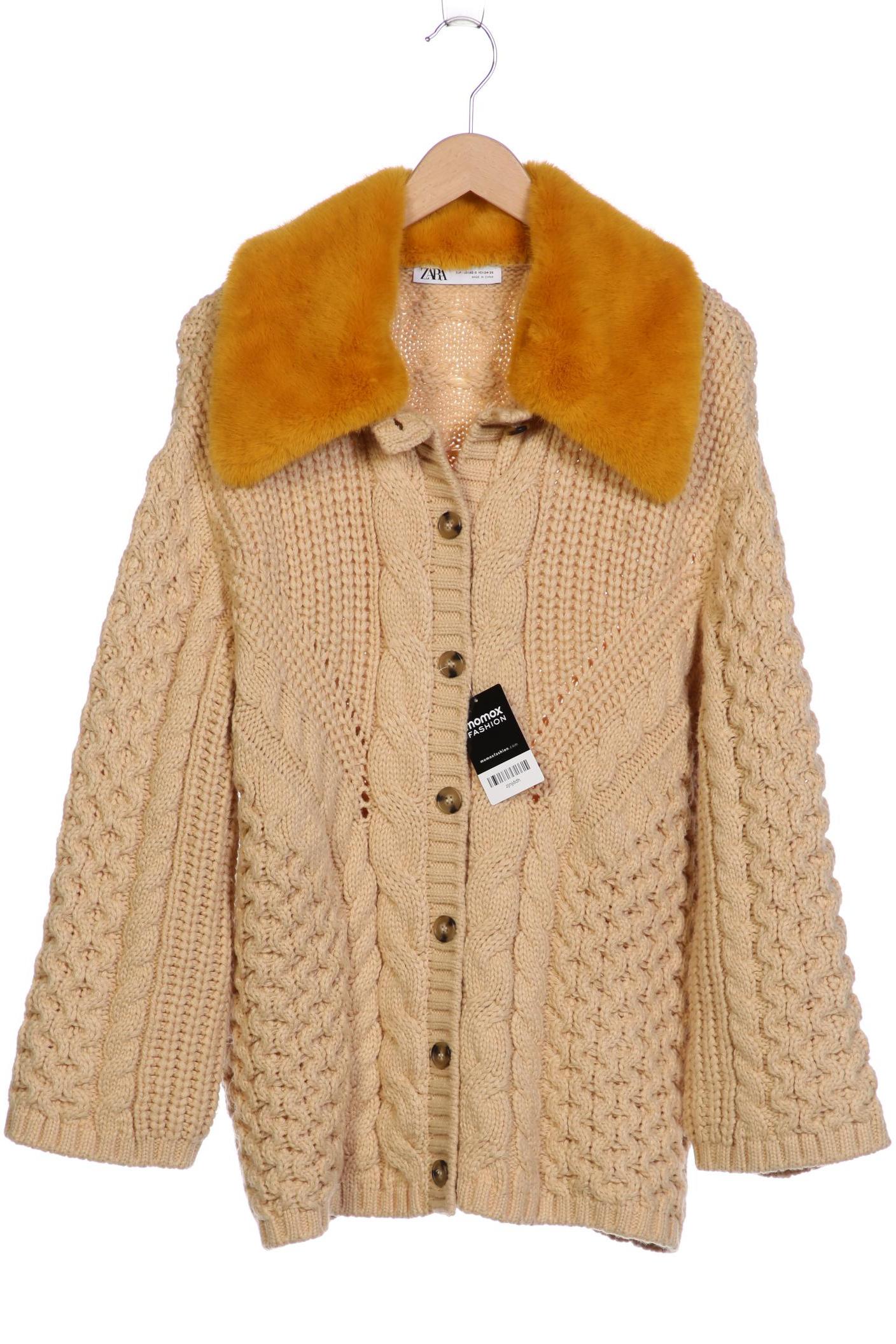 

ZARA Damen Strickjacke, beige