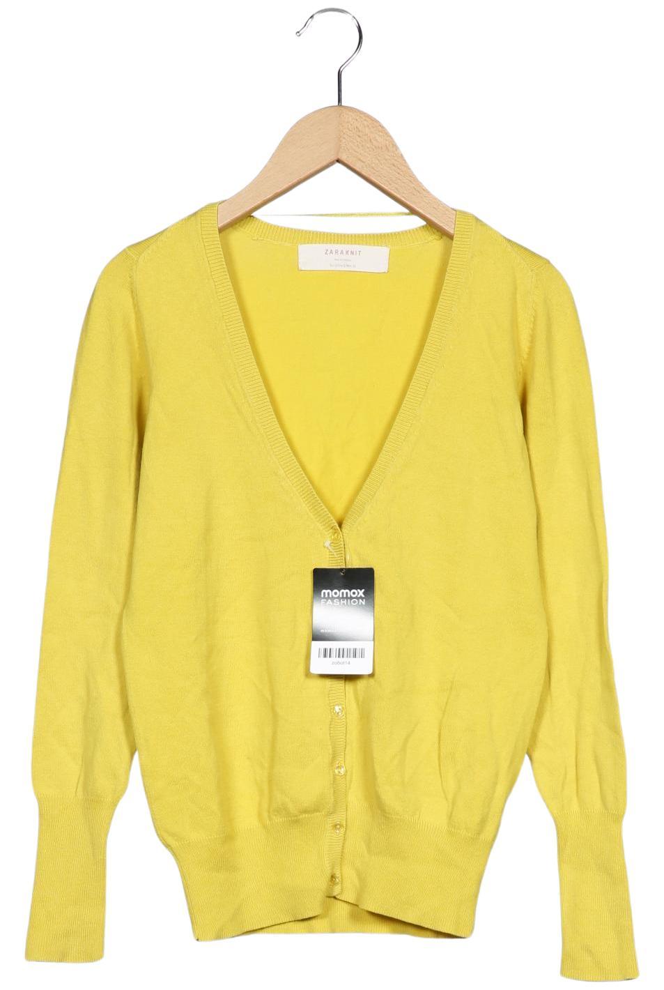

Zara Damen Strickjacke, gelb, Gr. 36