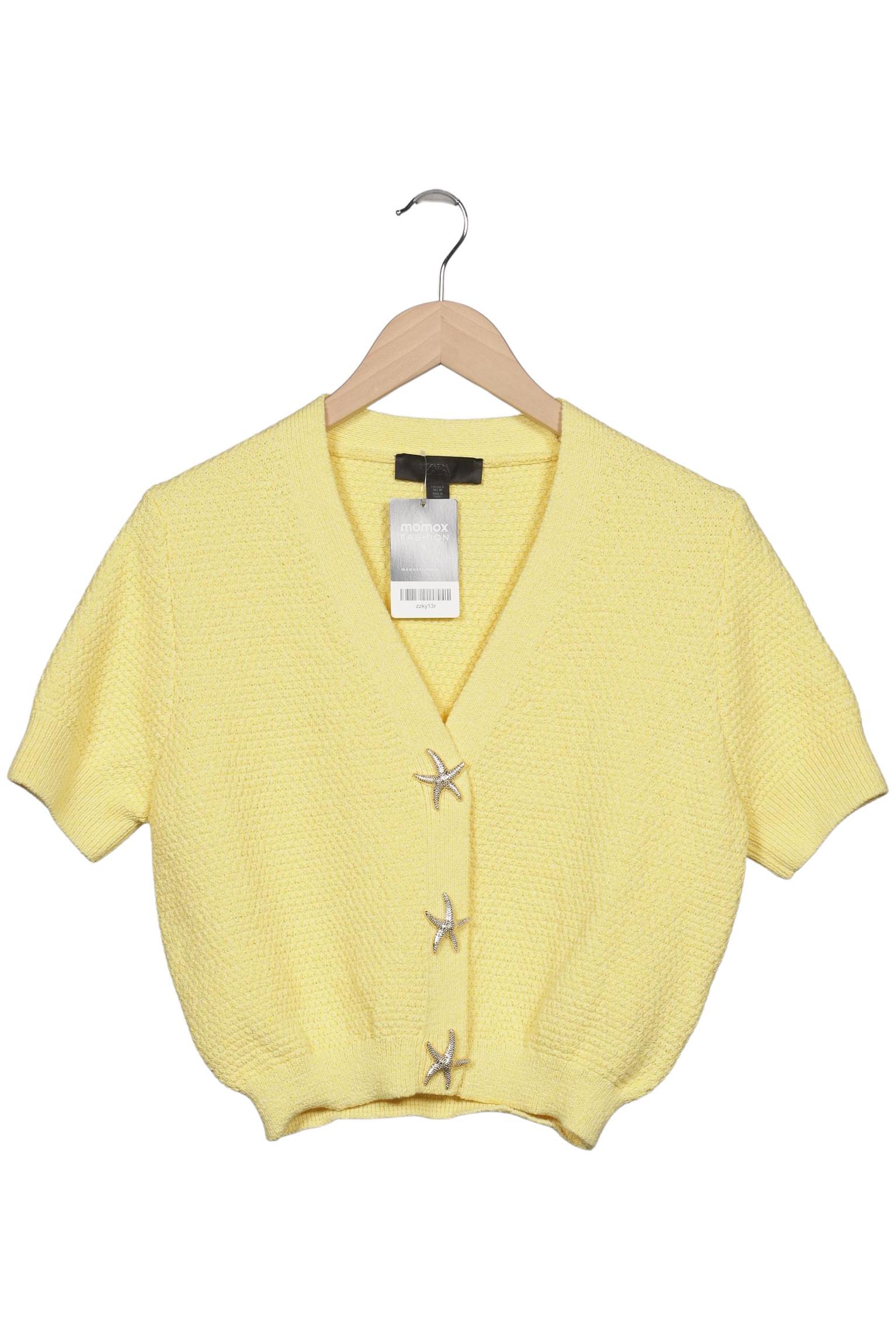 

Zara Damen Strickjacke, gelb, Gr. 36