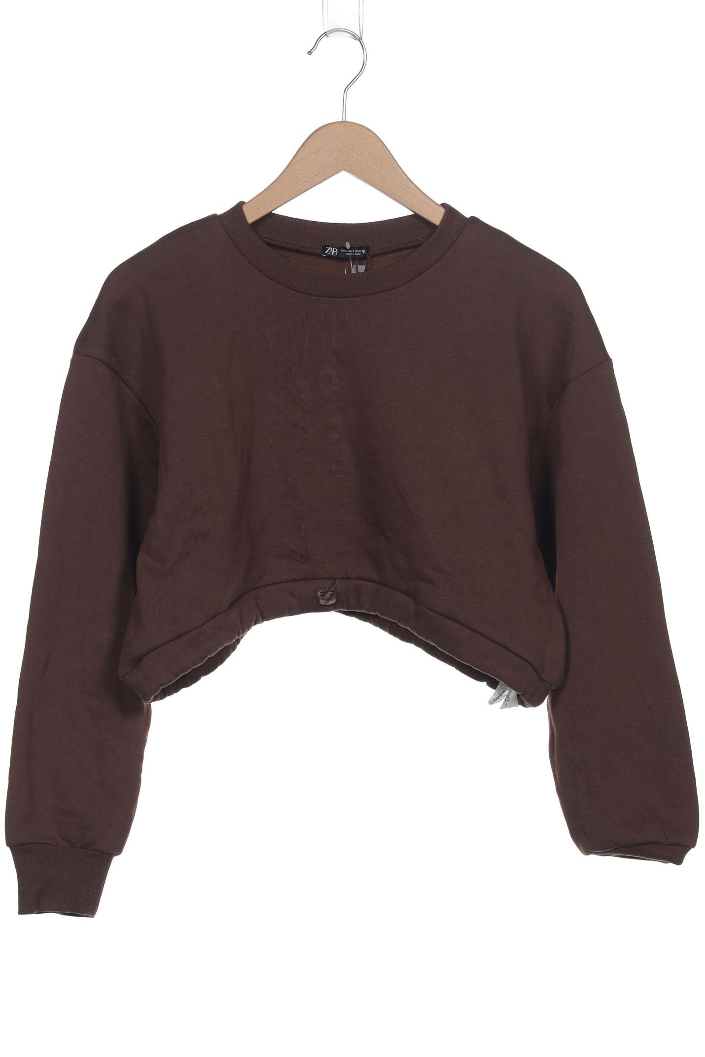 

Zara Damen Sweatshirt, braun, Gr. 36