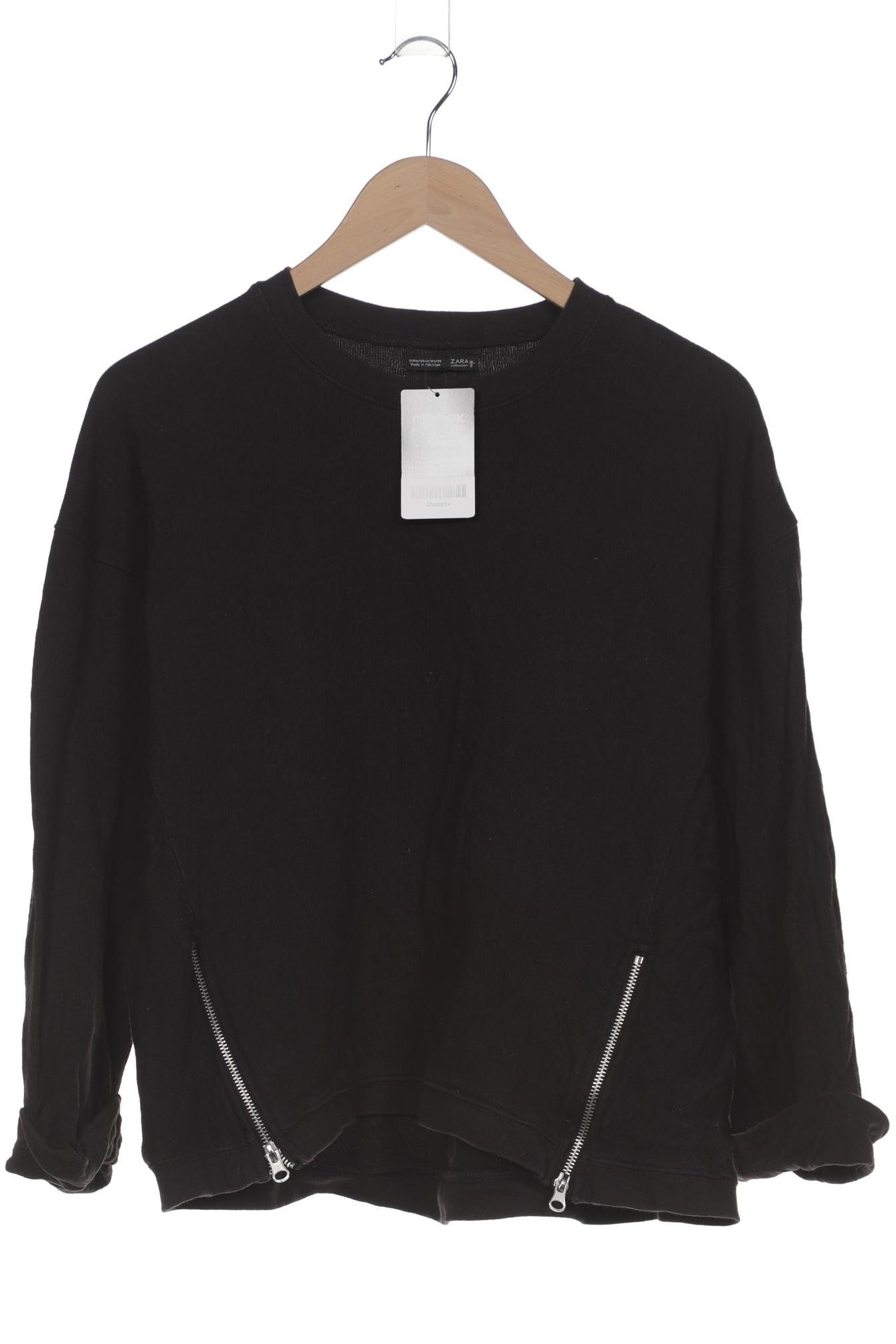 

Zara Damen Sweatshirt, schwarz, Gr. 38