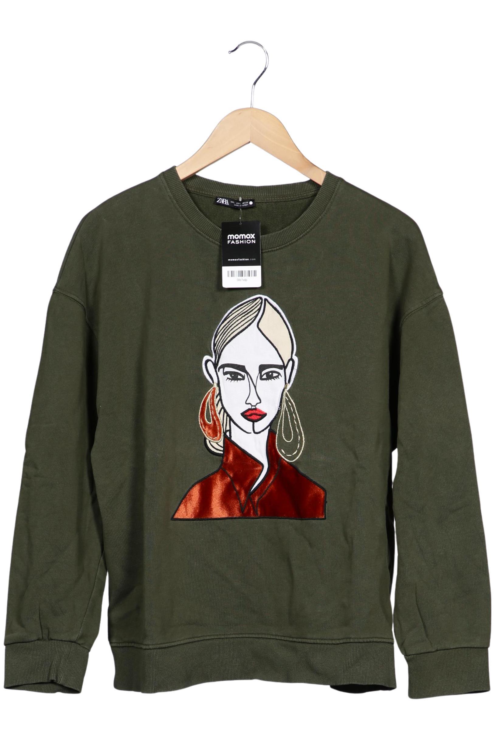 

Zara Damen Sweatshirt, grün, Gr. 42
