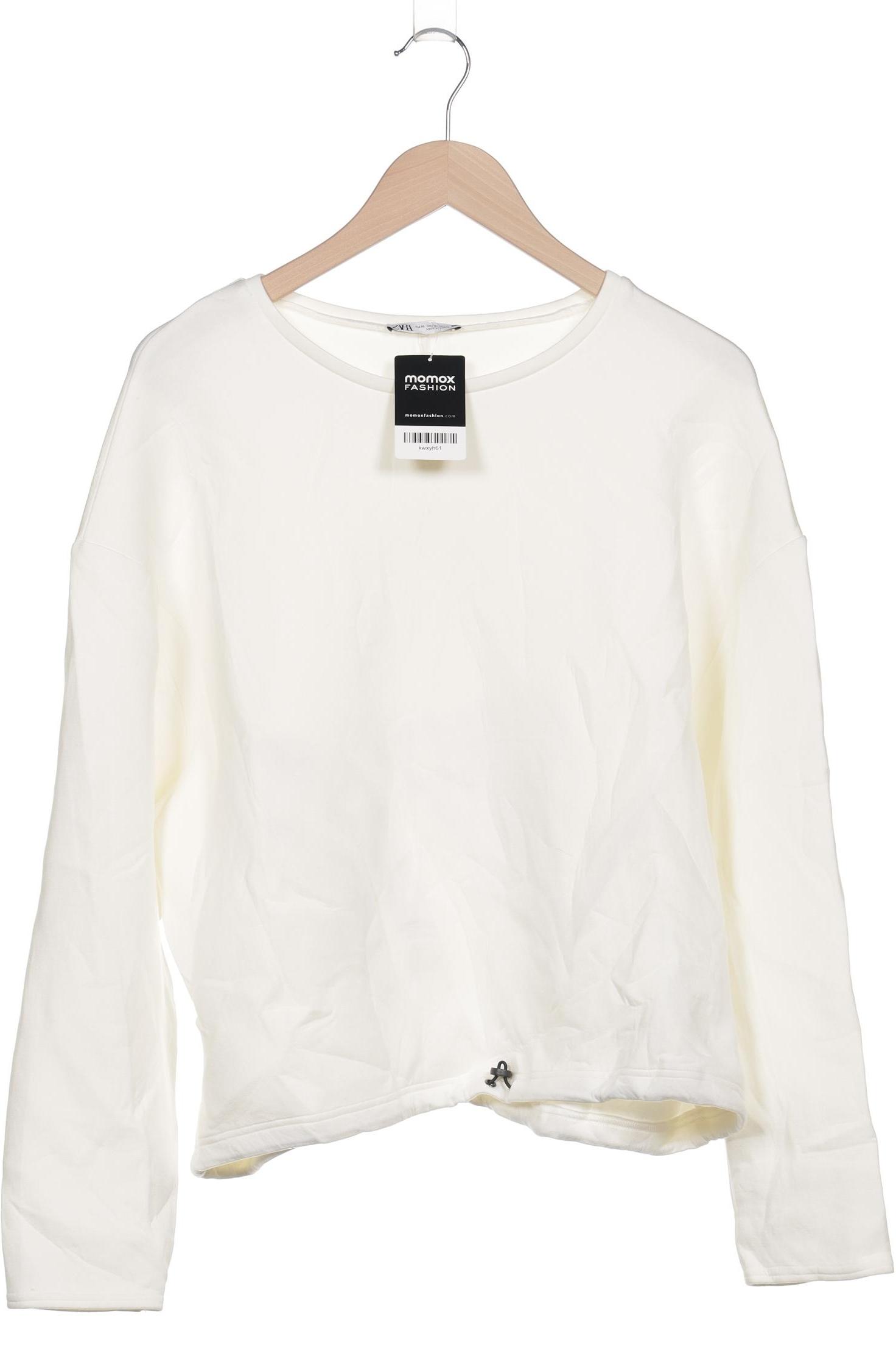 

Zara Damen Sweatshirt, cremeweiß, Gr. 44