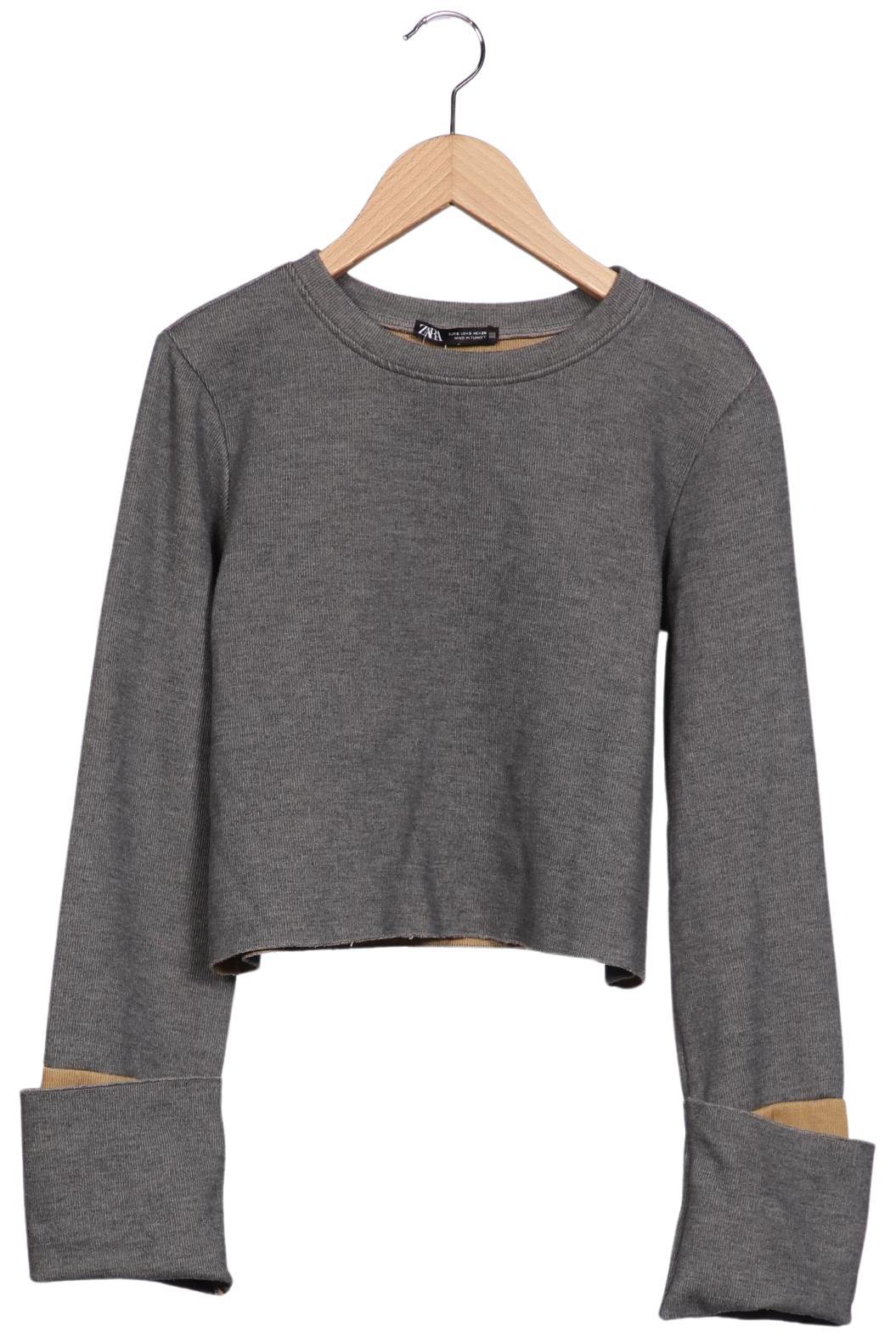

Zara Damen Sweatshirt, grau, Gr. 36