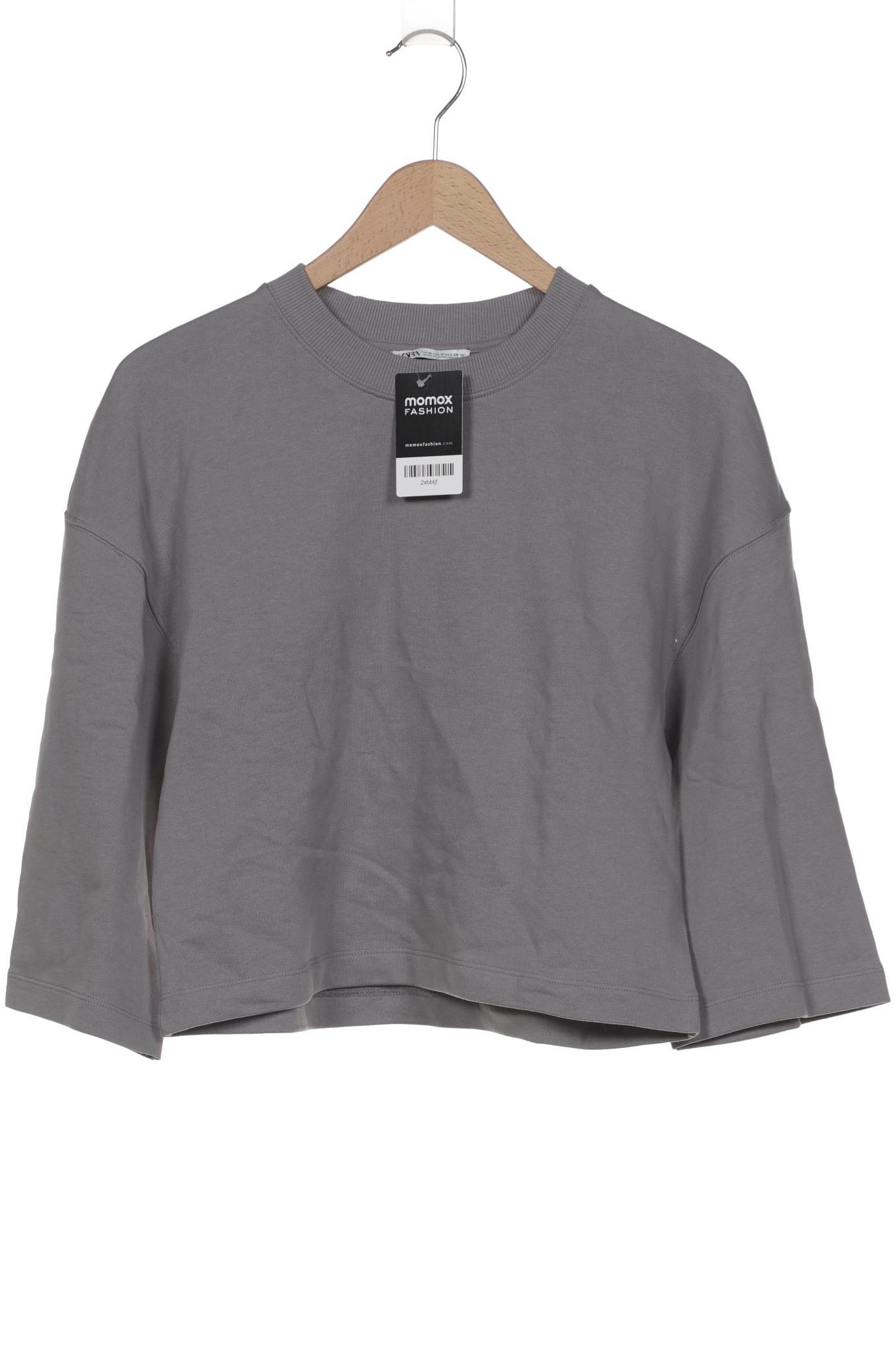 

Zara Damen Sweatshirt, grau, Gr. 38