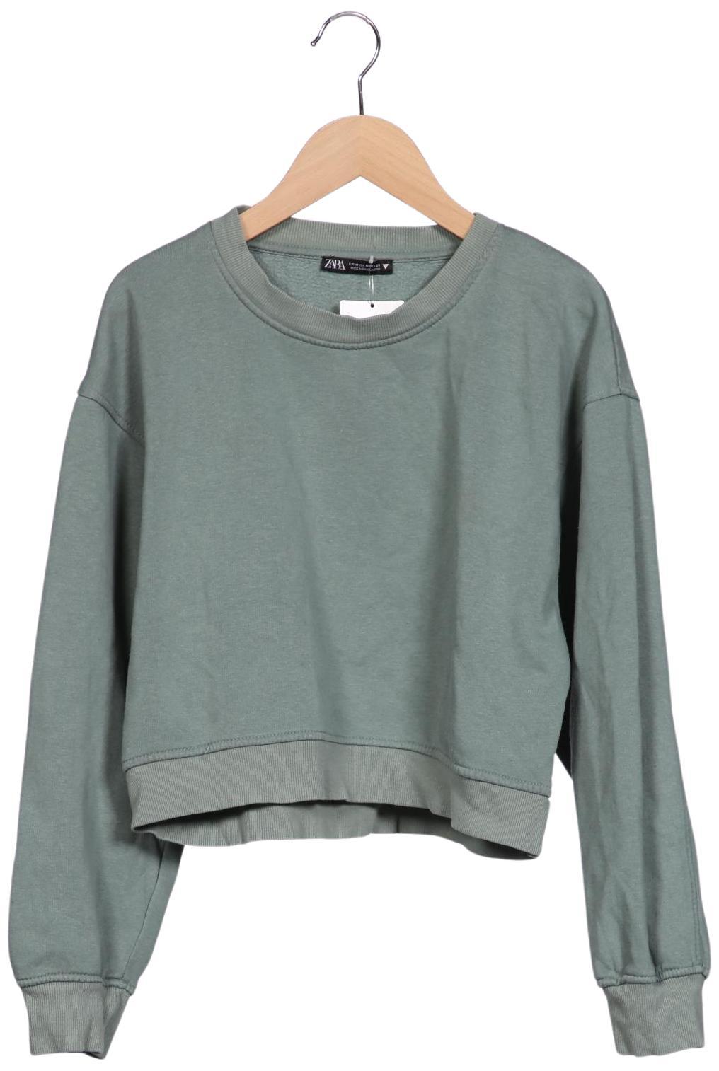 

Zara Damen Sweatshirt, hellgrün, Gr. 38