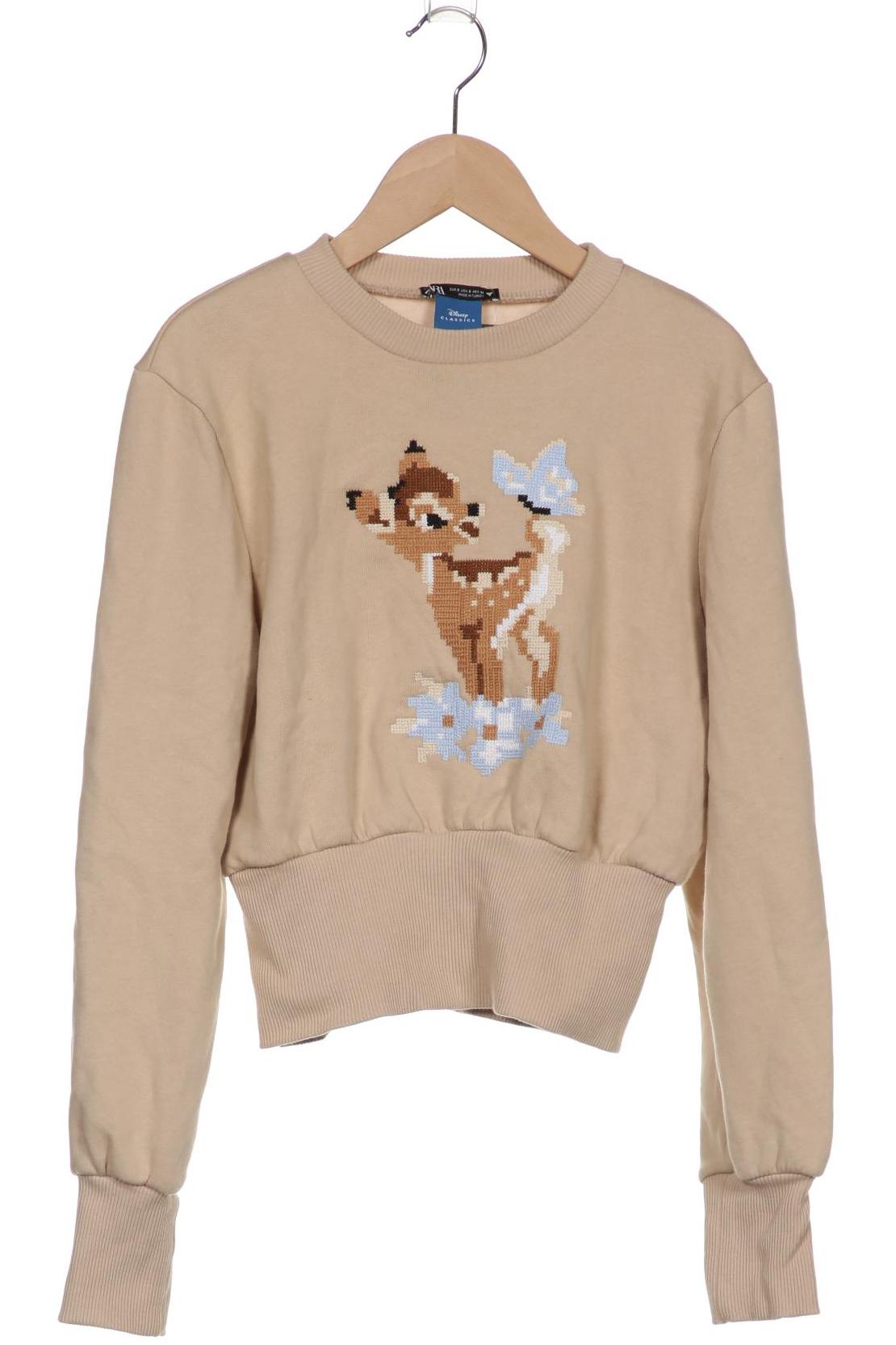 

ZARA Damen Sweatshirt, beige