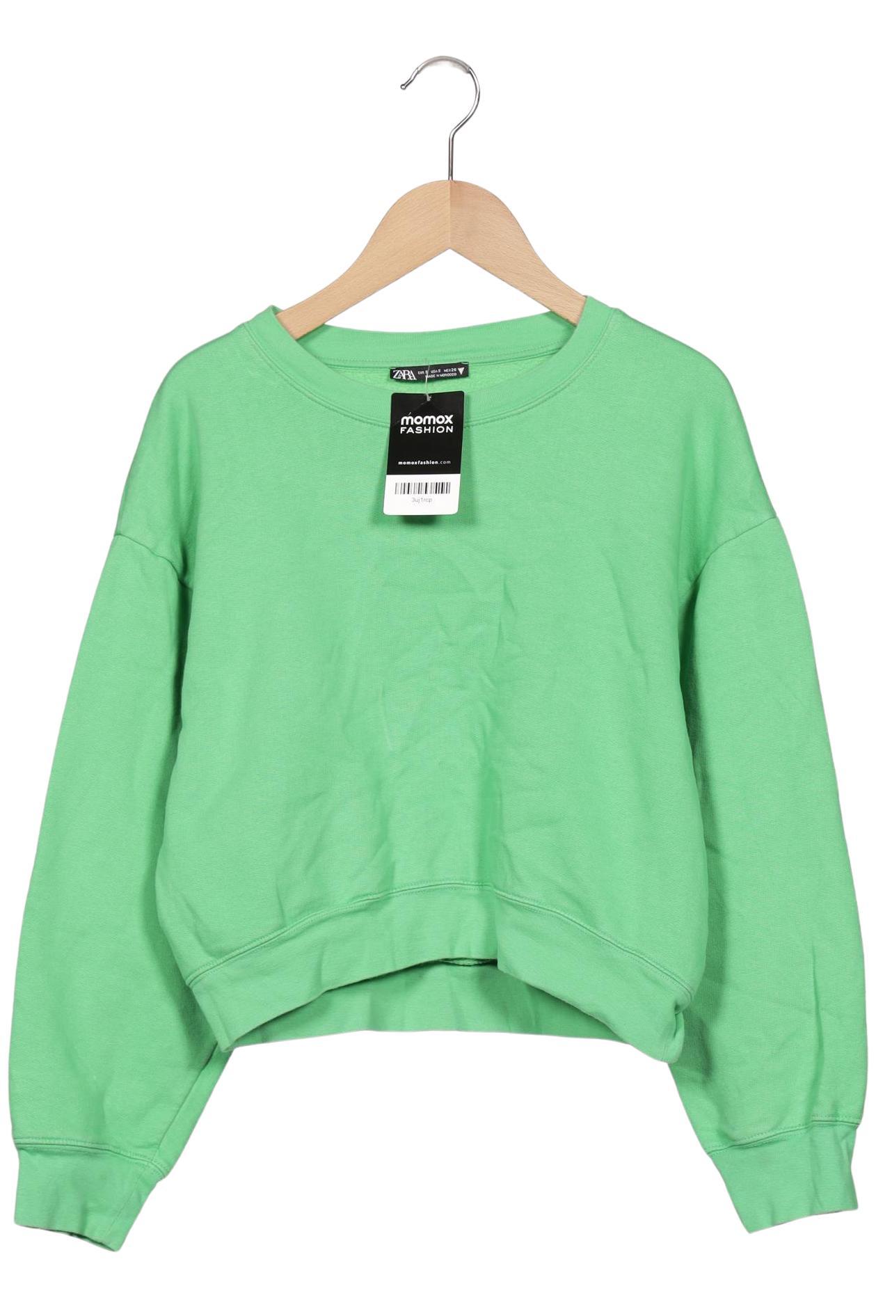 

Zara Damen Sweatshirt, hellgrün, Gr. 36