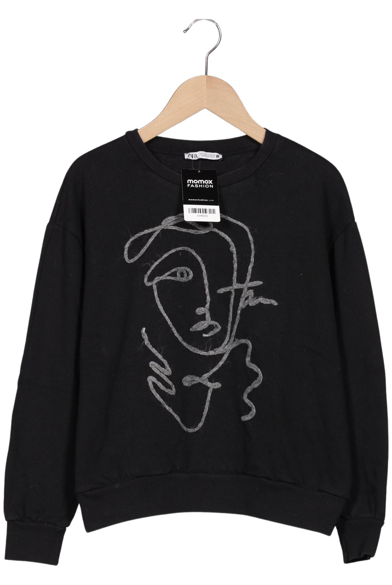 

Zara Damen Sweatshirt, schwarz, Gr. 36