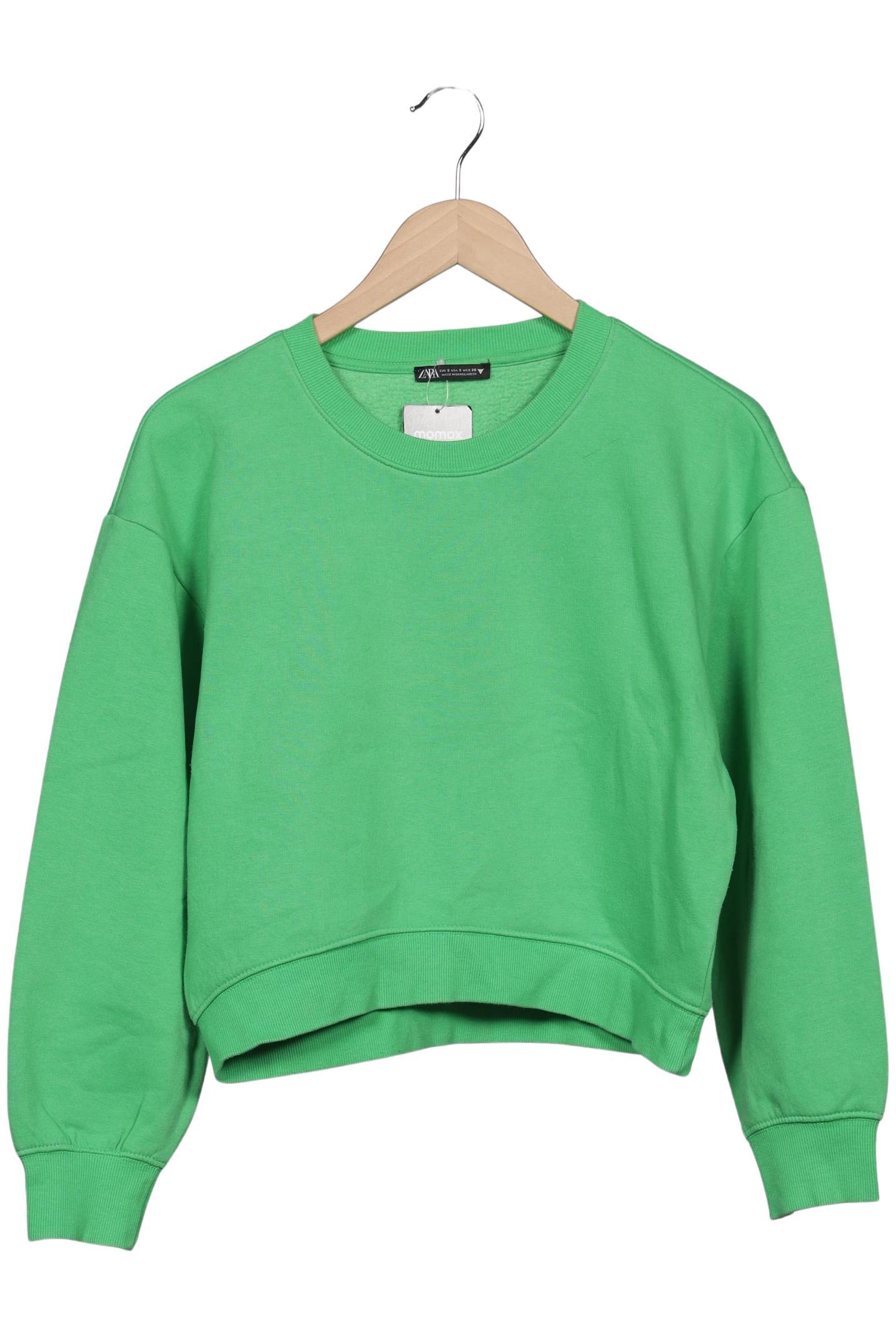 

Zara Damen Sweatshirt, grün, Gr. 36
