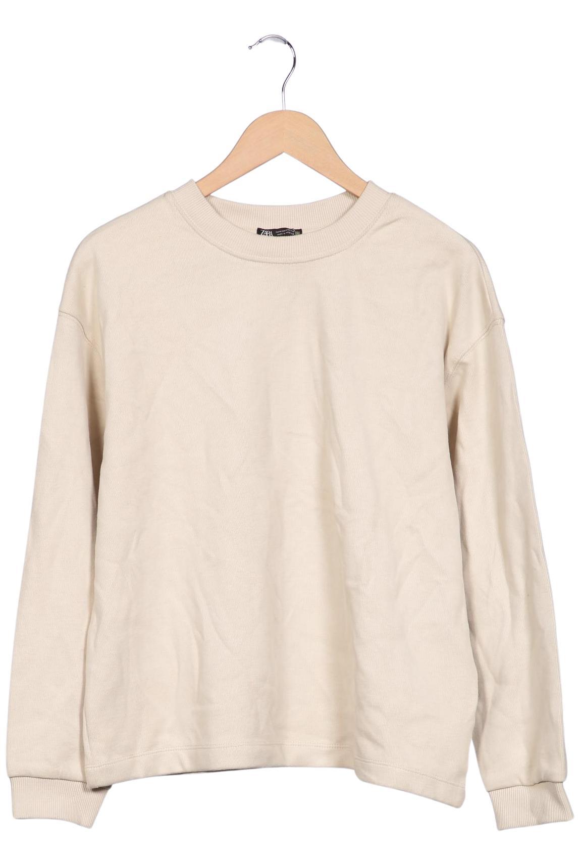 

Zara Damen Sweatshirt, beige, Gr. 38