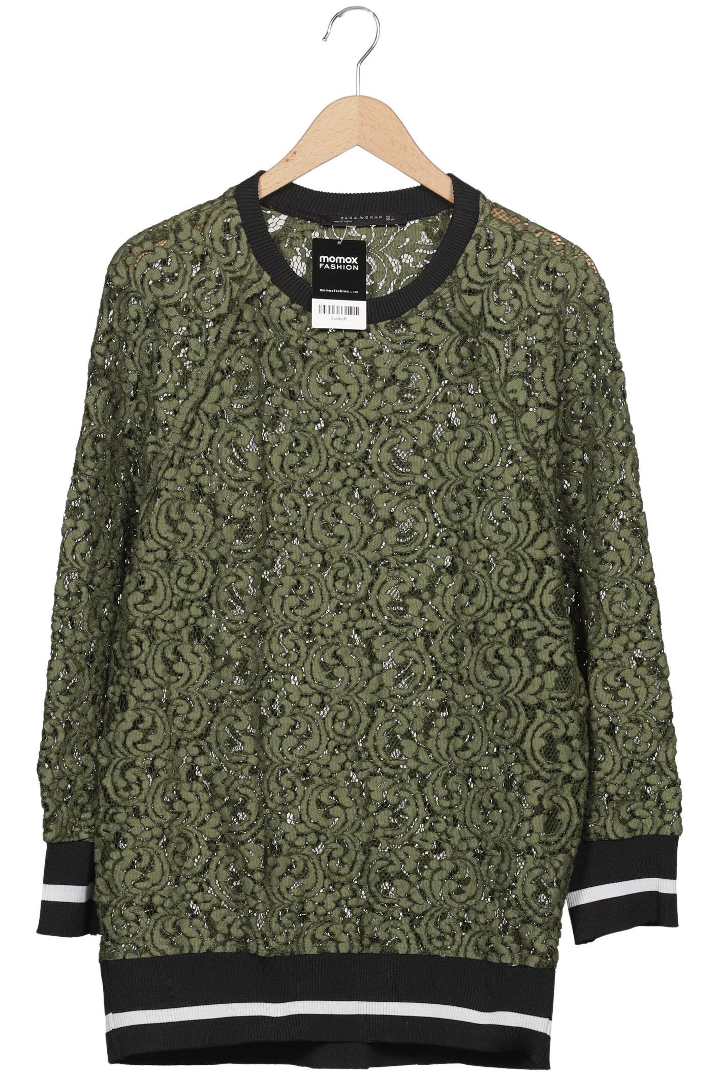 

Zara Damen Sweatshirt, grün, Gr. 42