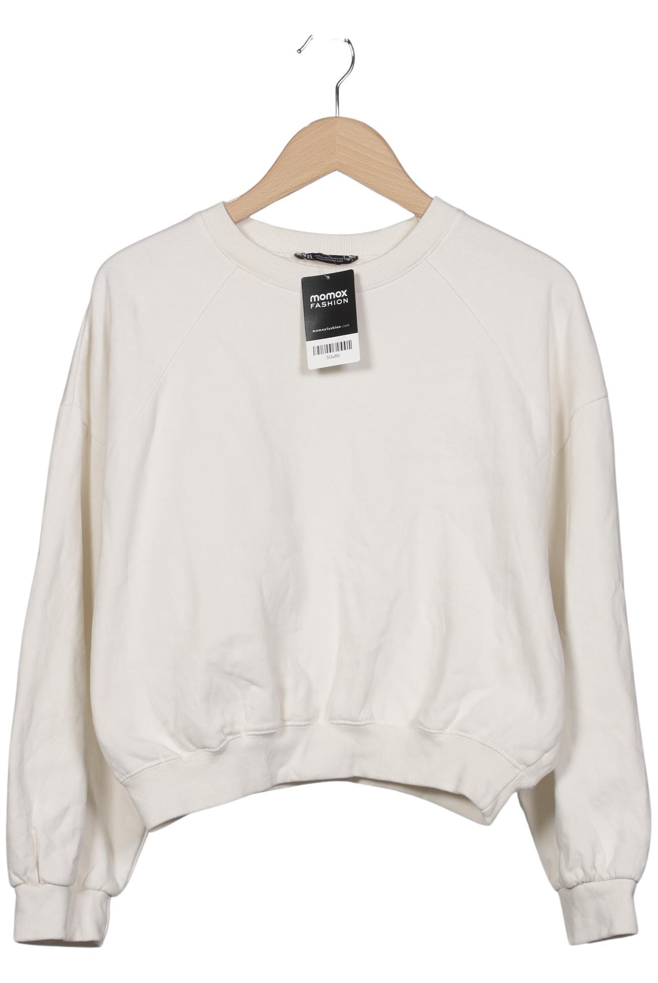 

Zara Damen Sweatshirt, cremeweiß, Gr. 38