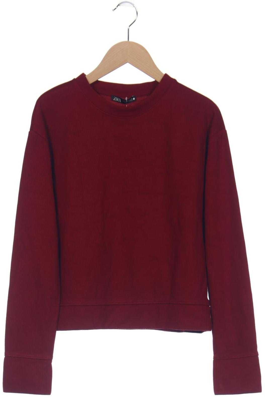 

Zara Damen Sweatshirt, bordeaux, Gr. 36