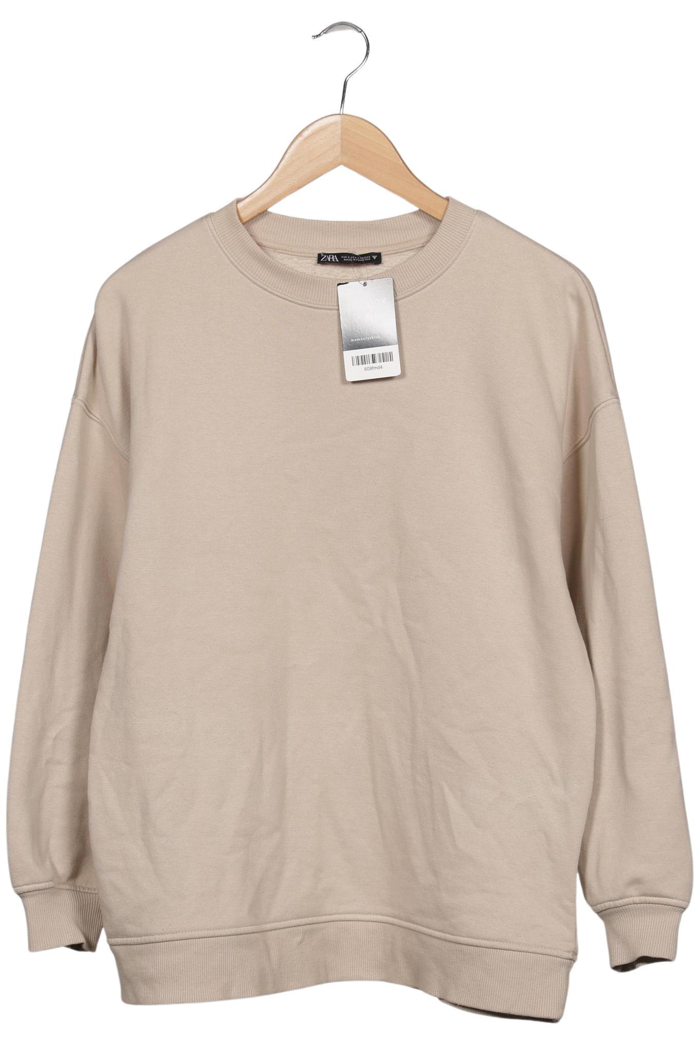 

Zara Damen Sweatshirt, beige, Gr. 36