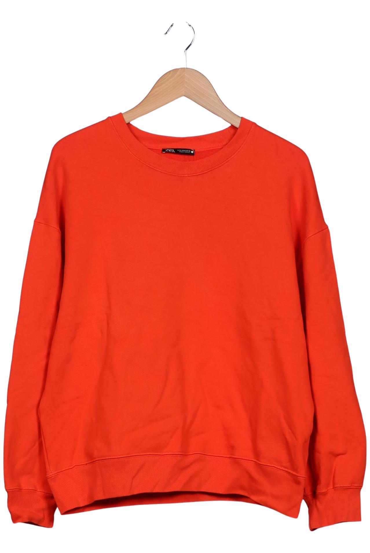 

Zara Damen Sweatshirt, orange, Gr. 38