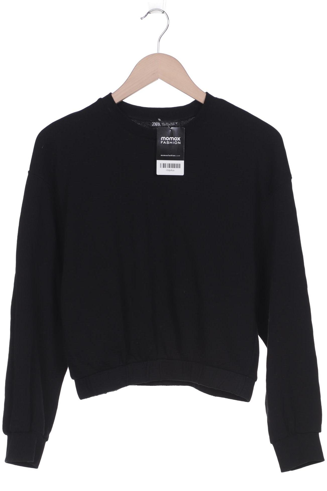 

ZARA Damen Sweatshirt, schwarz