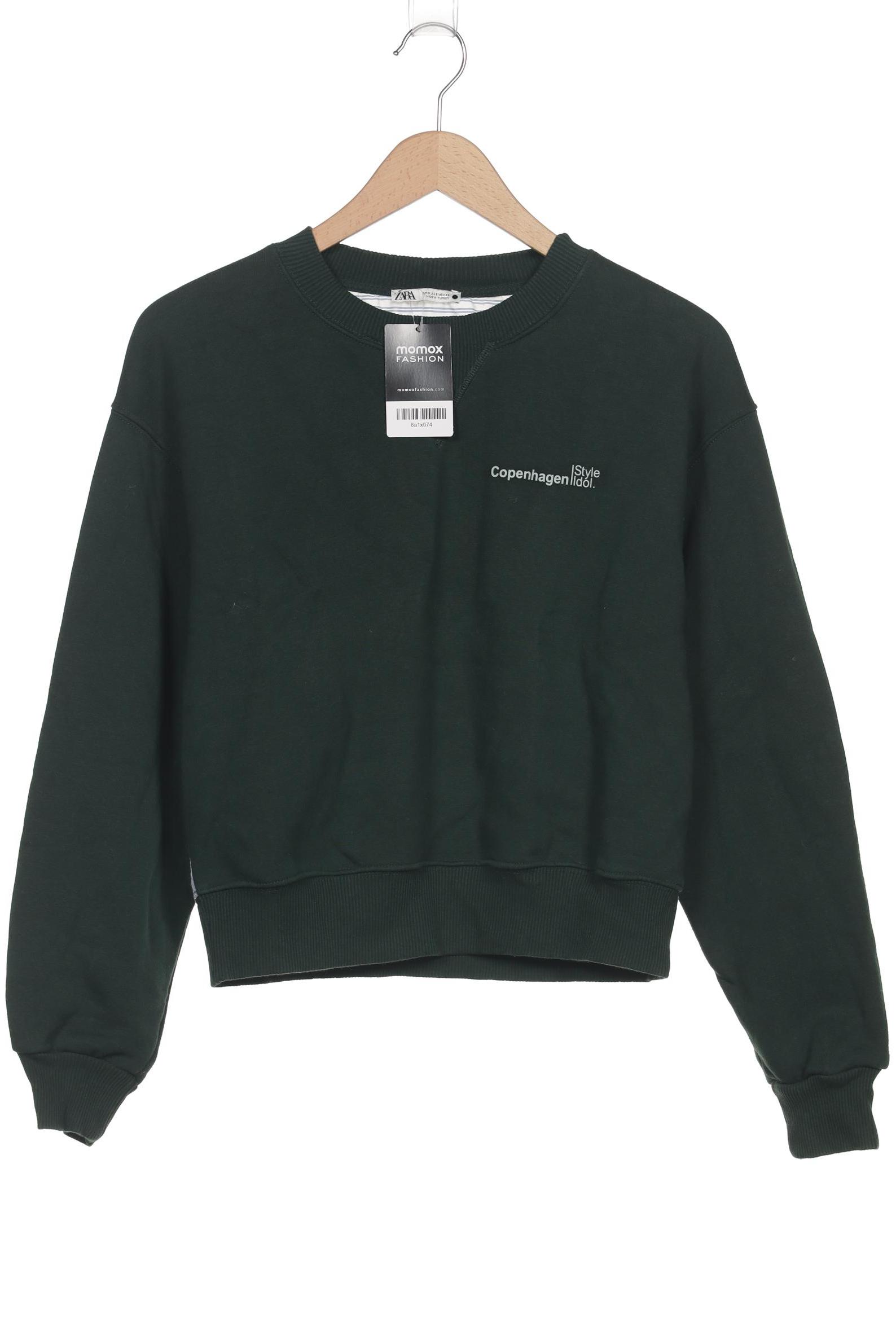 

Zara Damen Sweatshirt, grün, Gr. 36